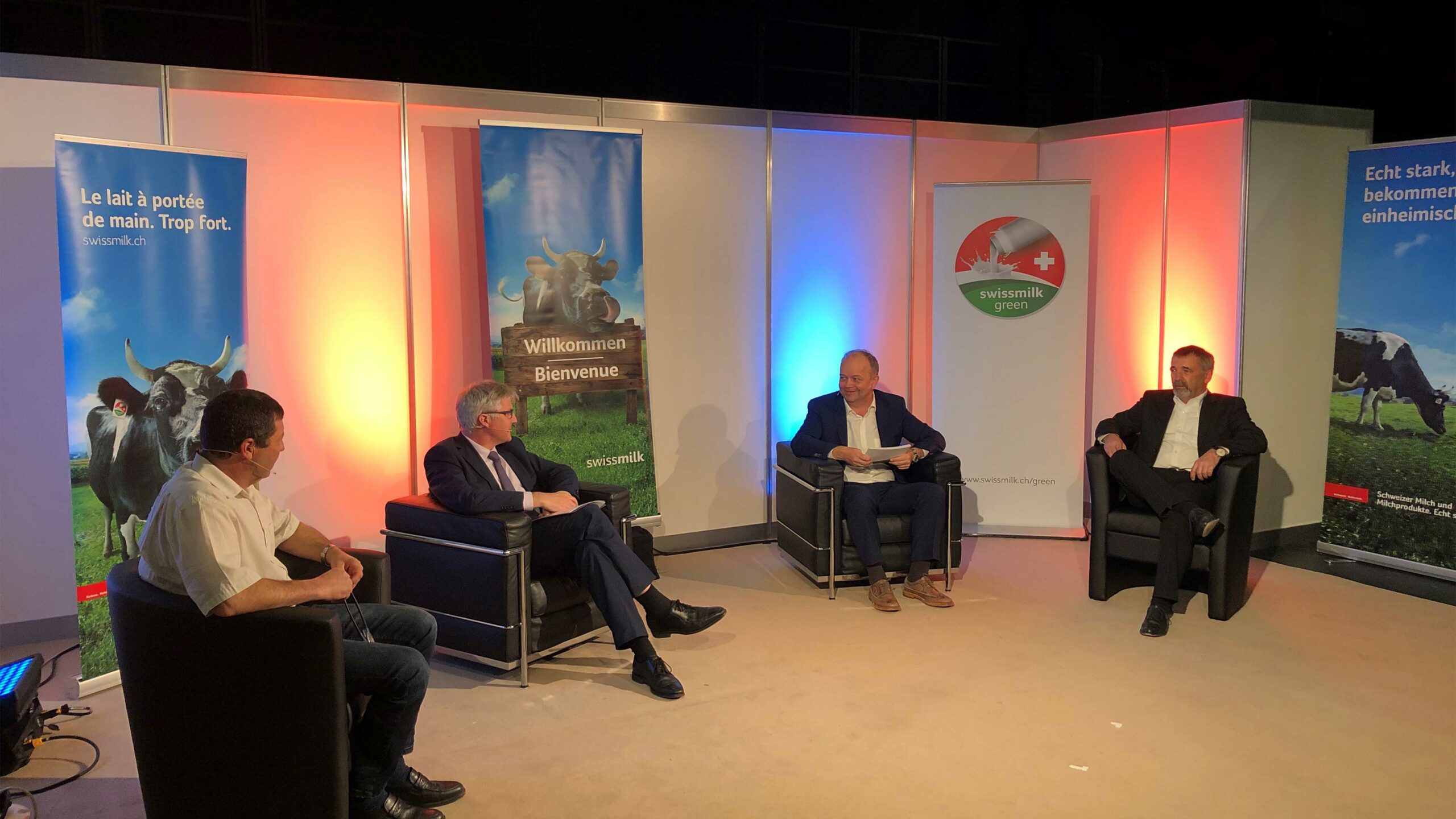 Diskussionsrunde am Milchforum 2021.