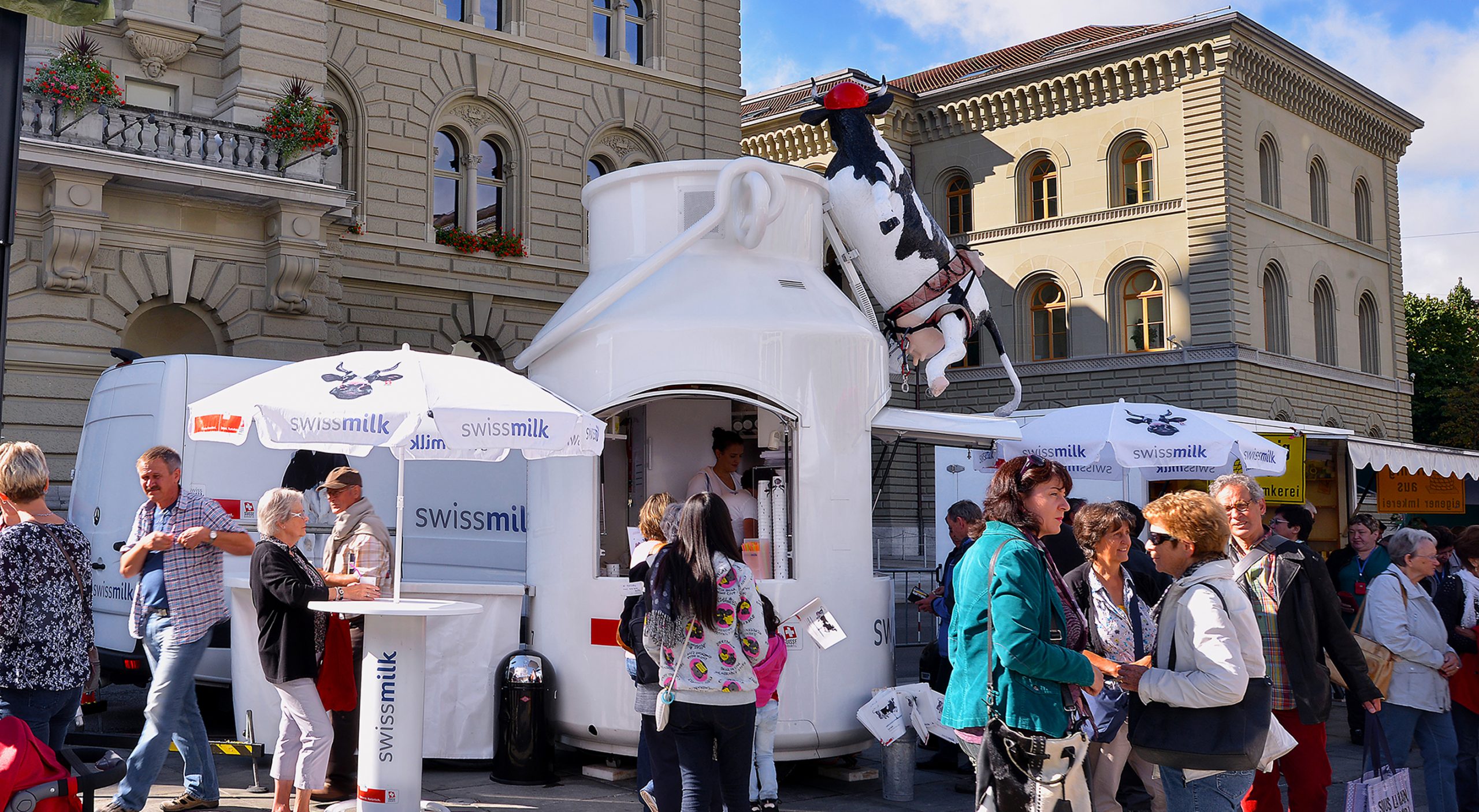 Profitieren Sie als Milchproduzent von unseren Spezialkonditionen für Ihren nächsten Anlass.