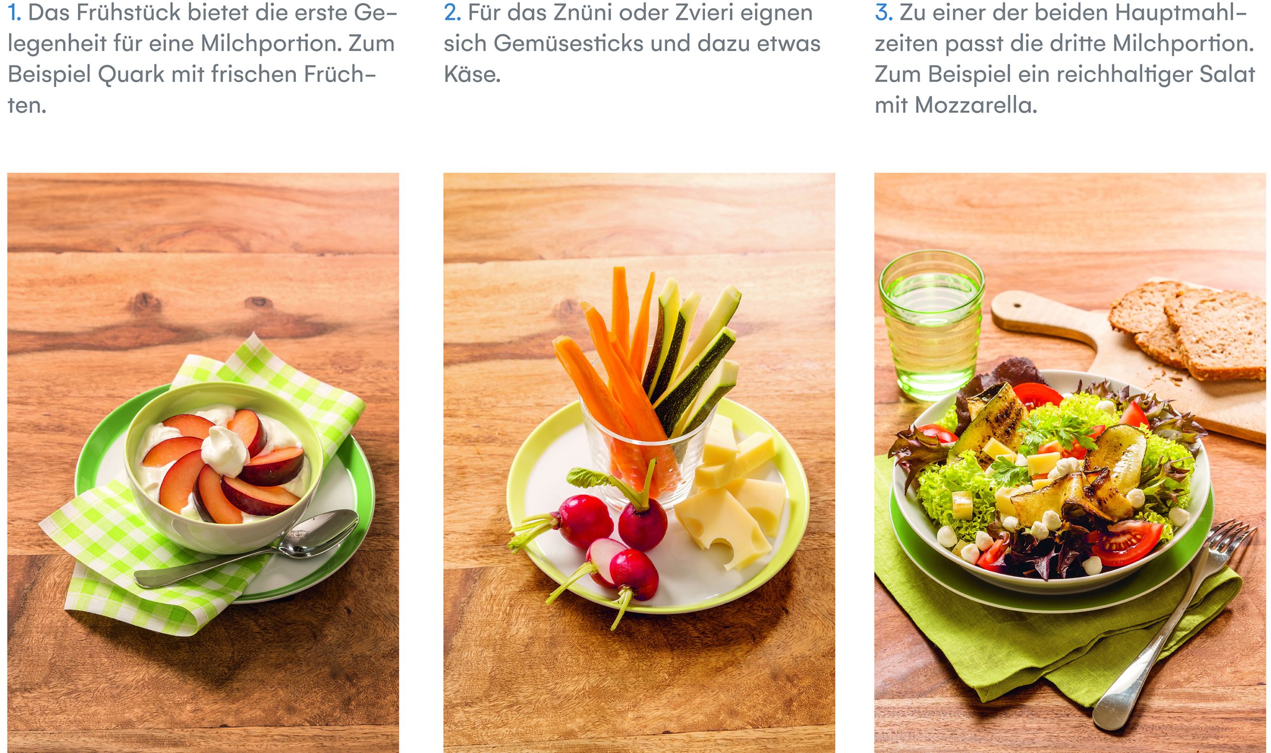 Nett fürs Skelett: 2-3 Portionen Milch pro Tag