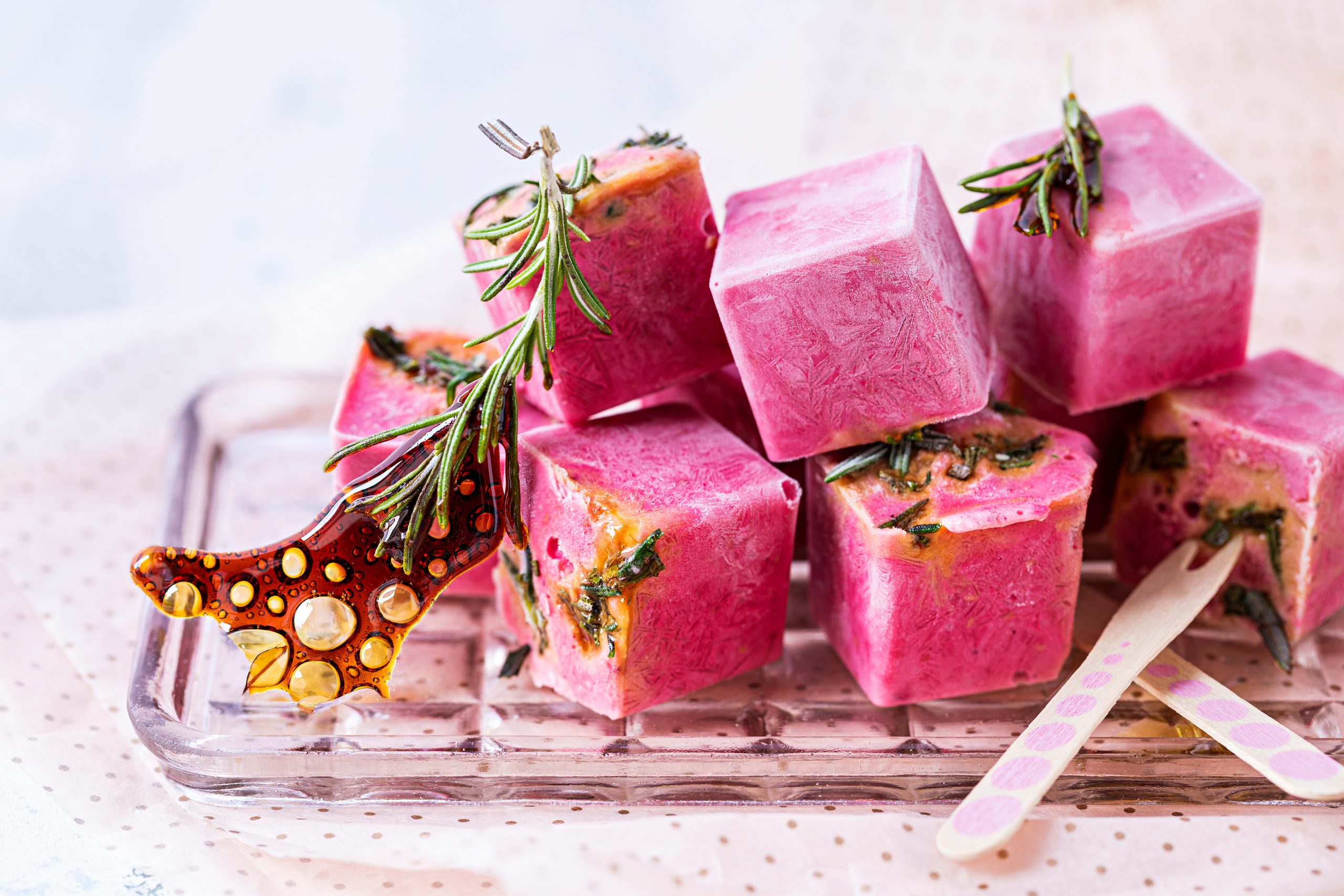 Frozen yogurt bites