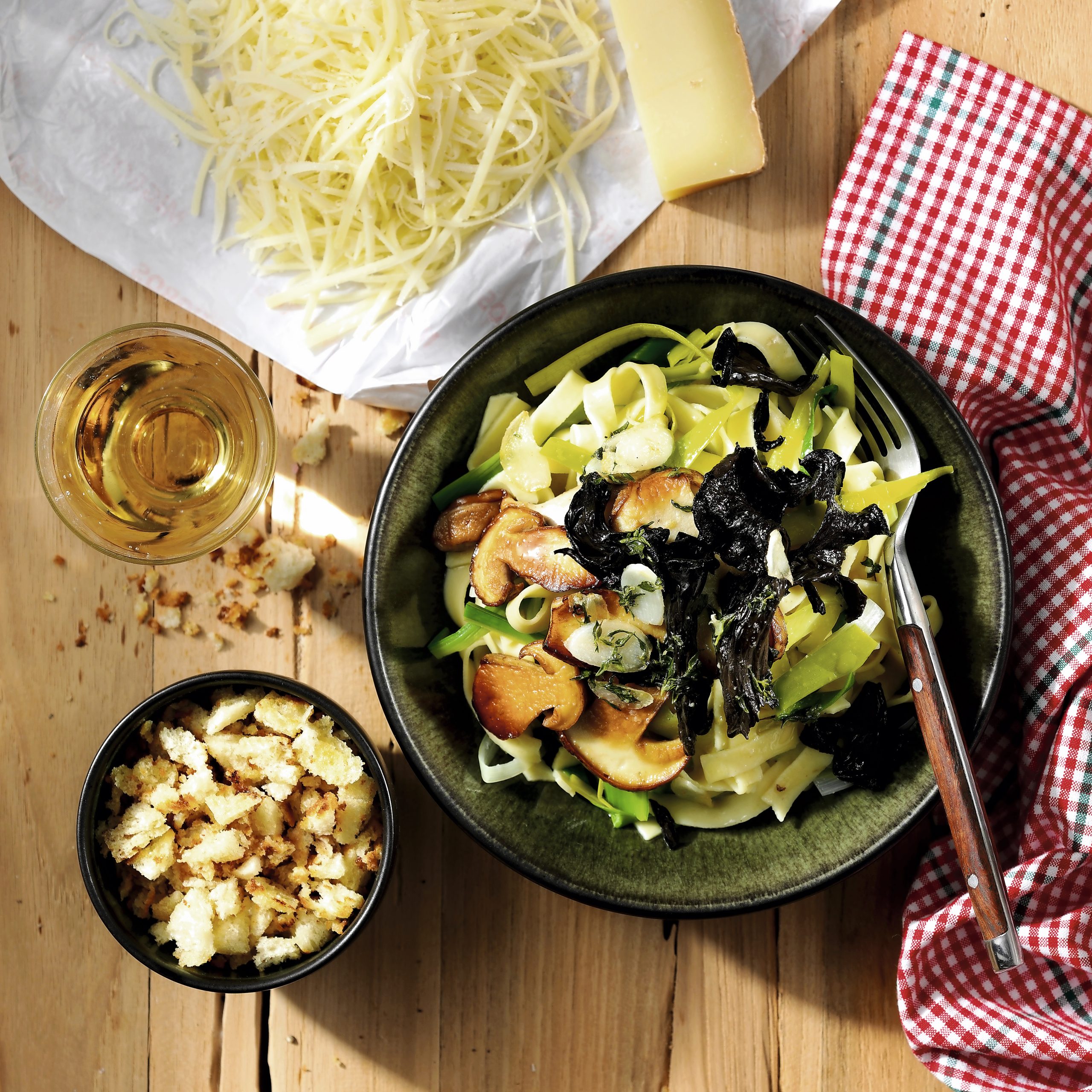 Alpkäse-Pilz-Pasta