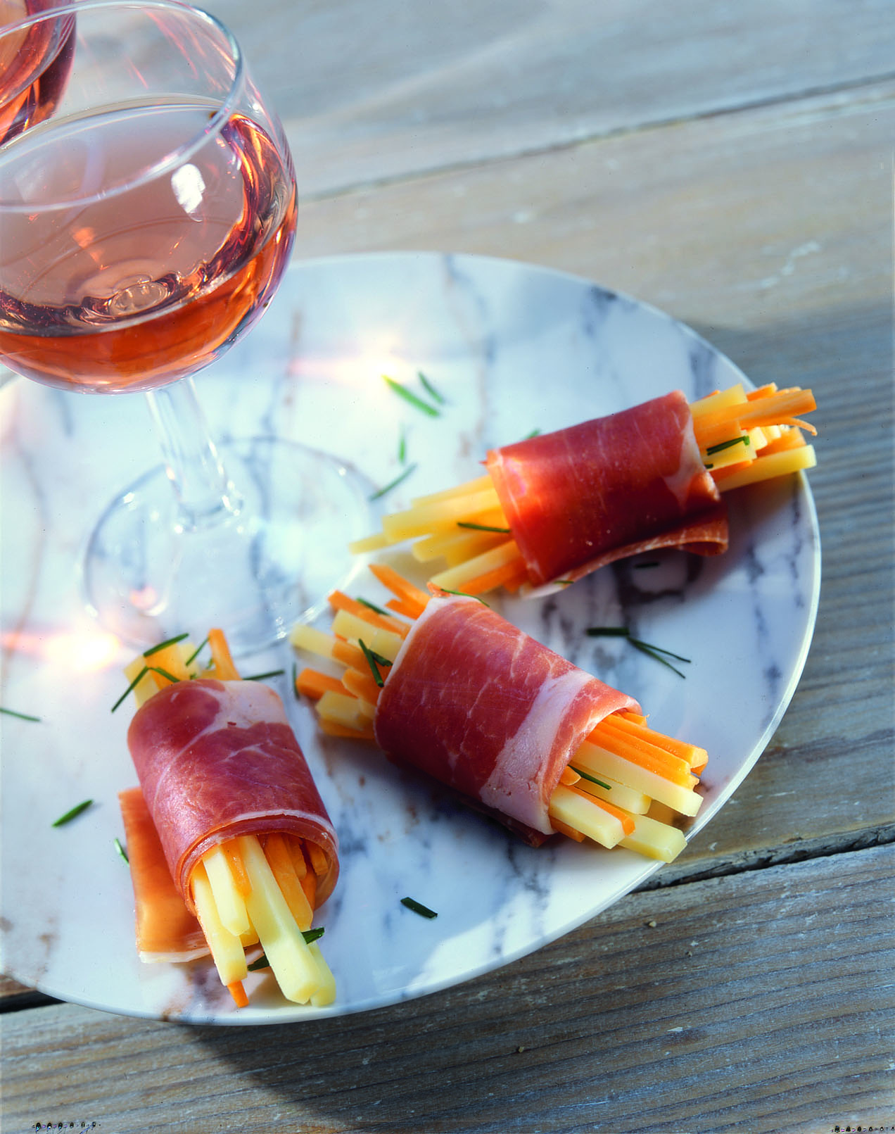 Mini-fagots au fromage et jambon cru