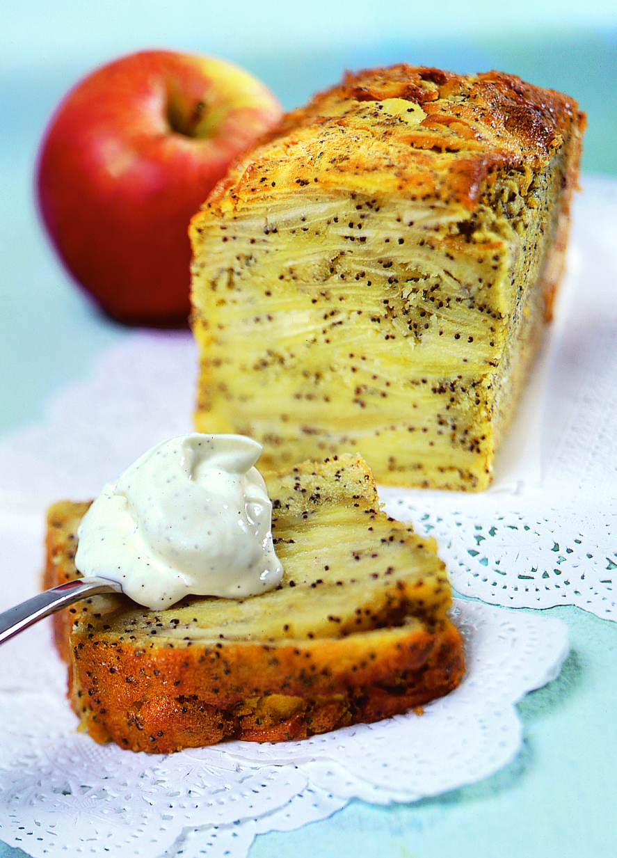 Cake aux pommes et au pavot