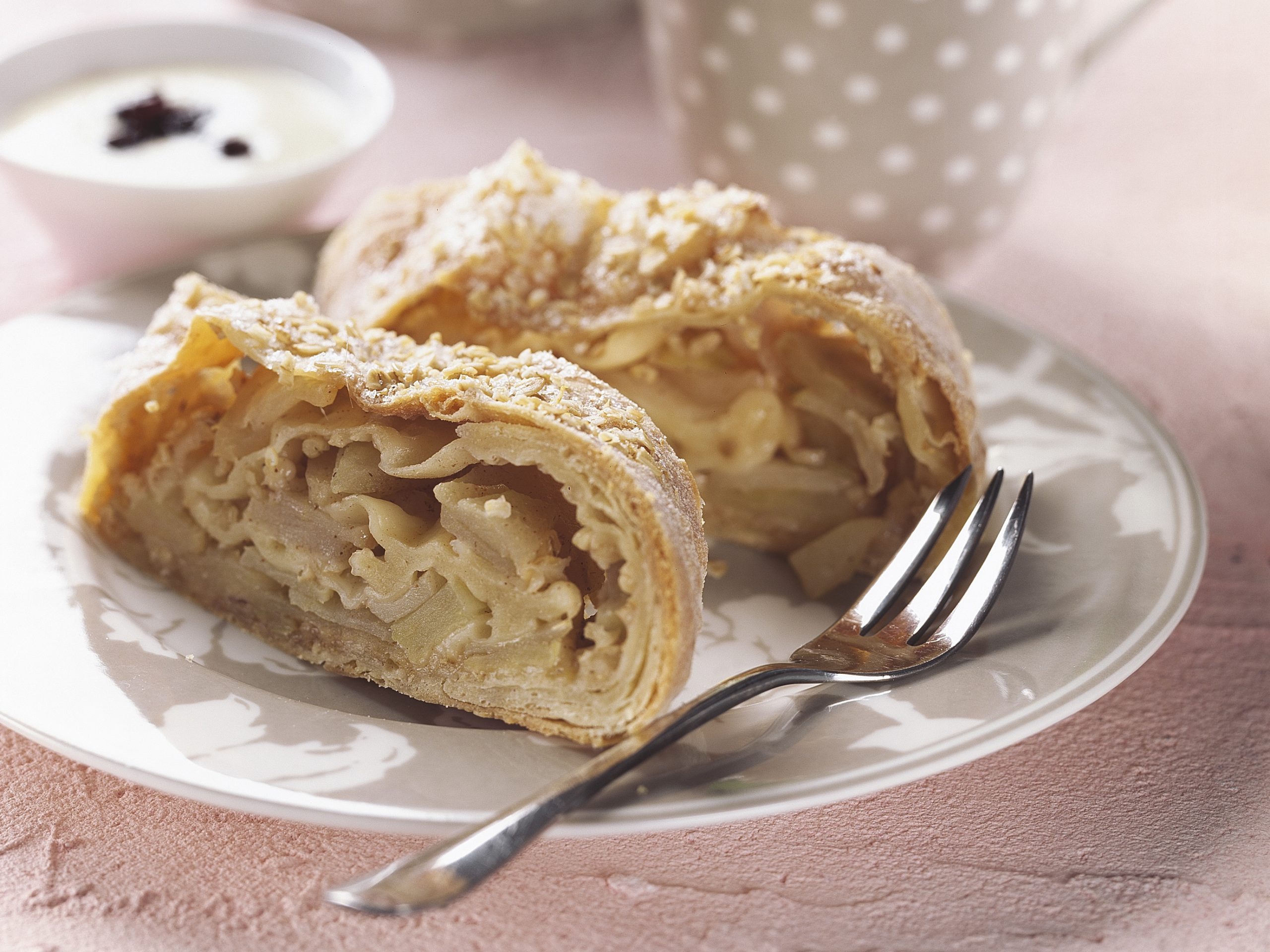 Strudel aux pommes et à l'avoine