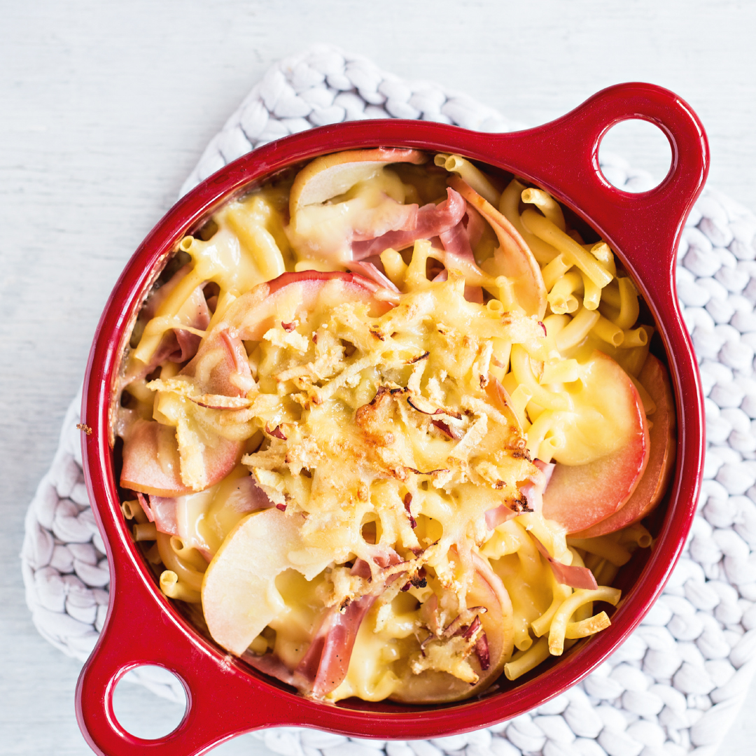 Gratin de macaronis à la pomme