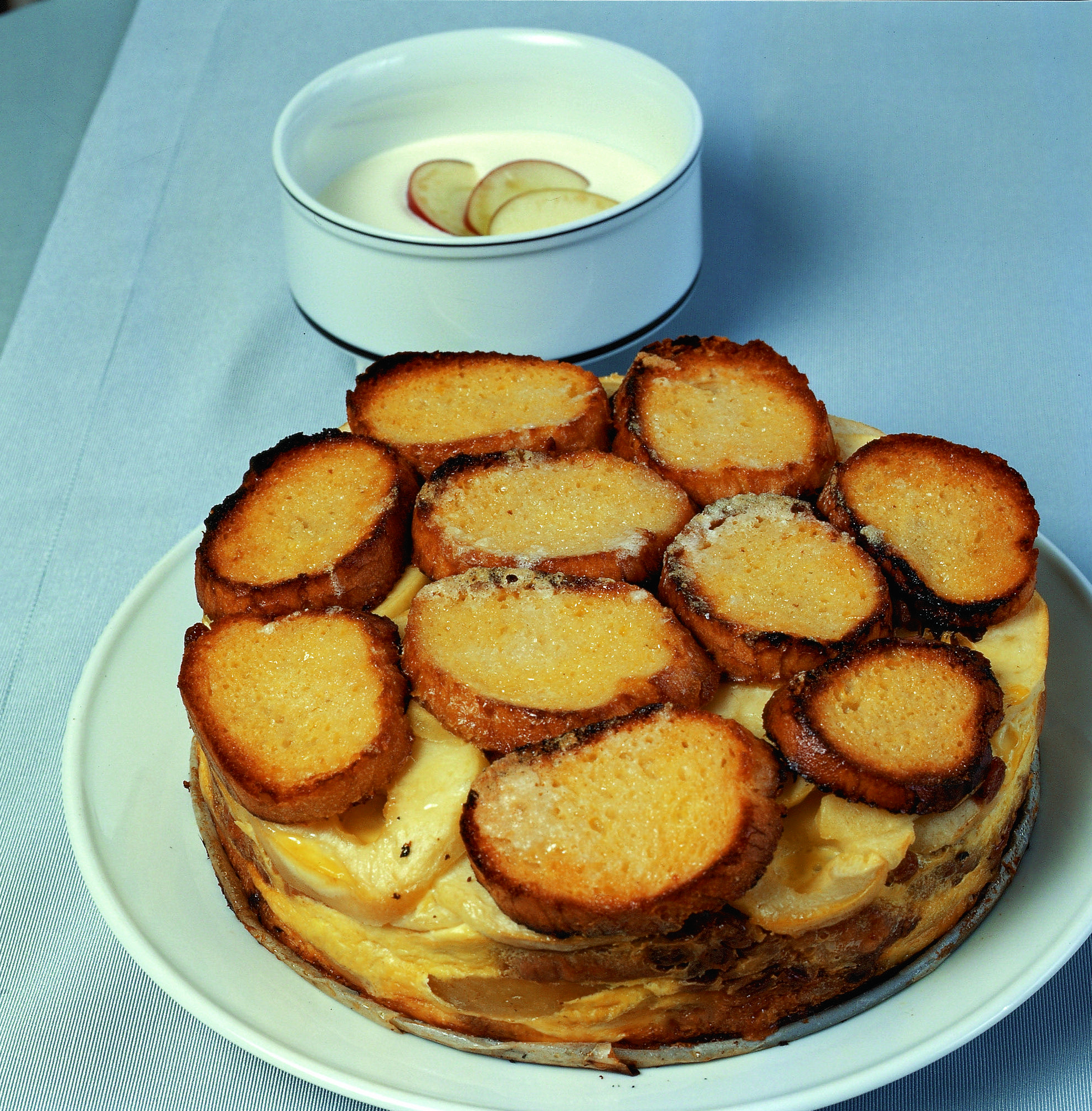 Gratin de pommes au séré à la vanille