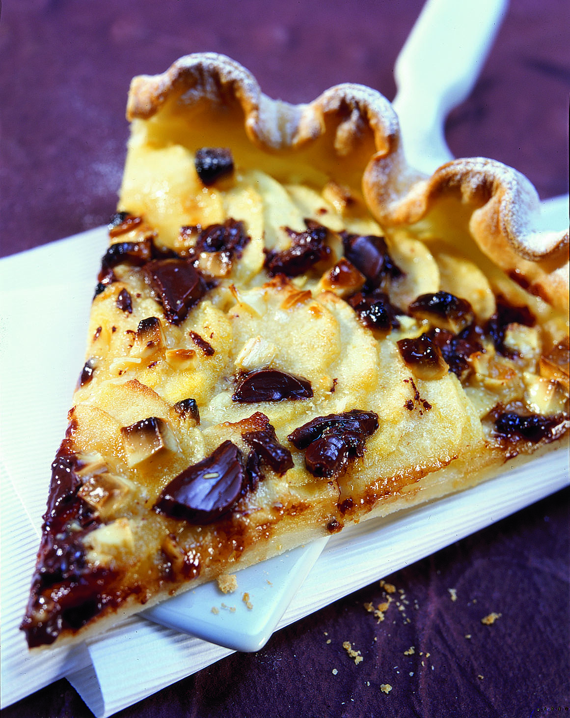 Apfeltarte mit Schokolade