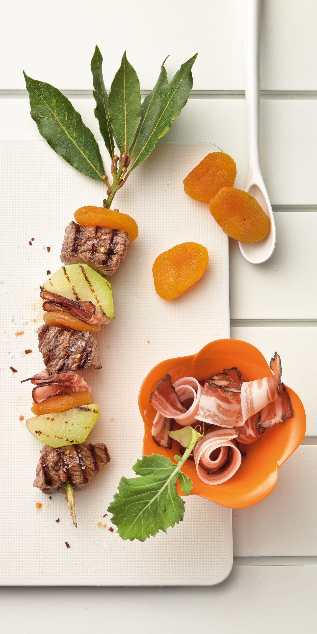 Brochettes de boeuf aux abricots