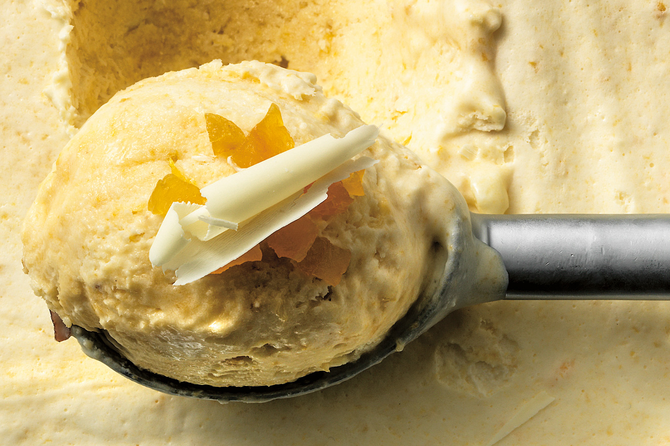 Aprikosen-Schokoladen-Glace