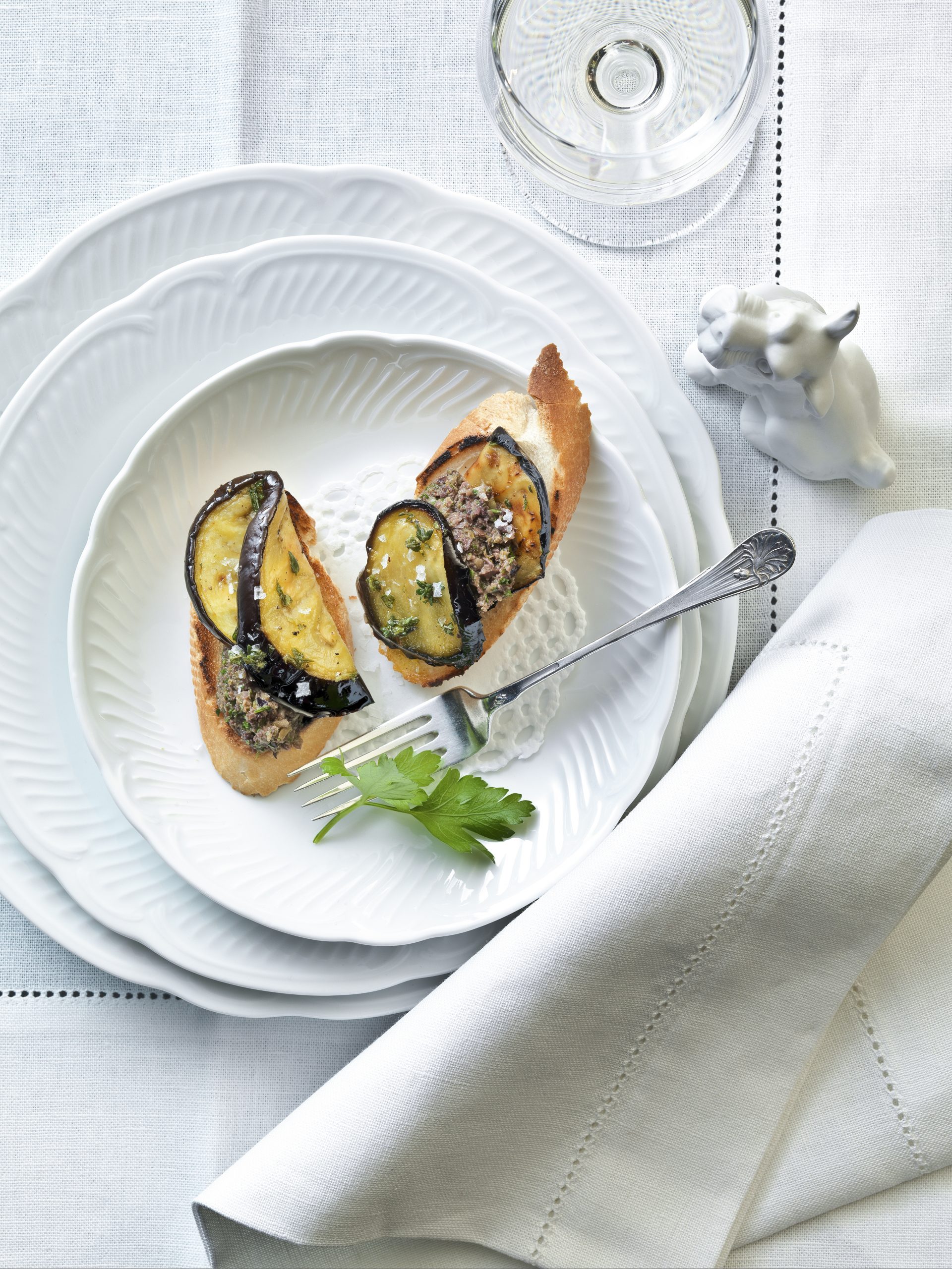 Tapas d'aubergines à la tapenade