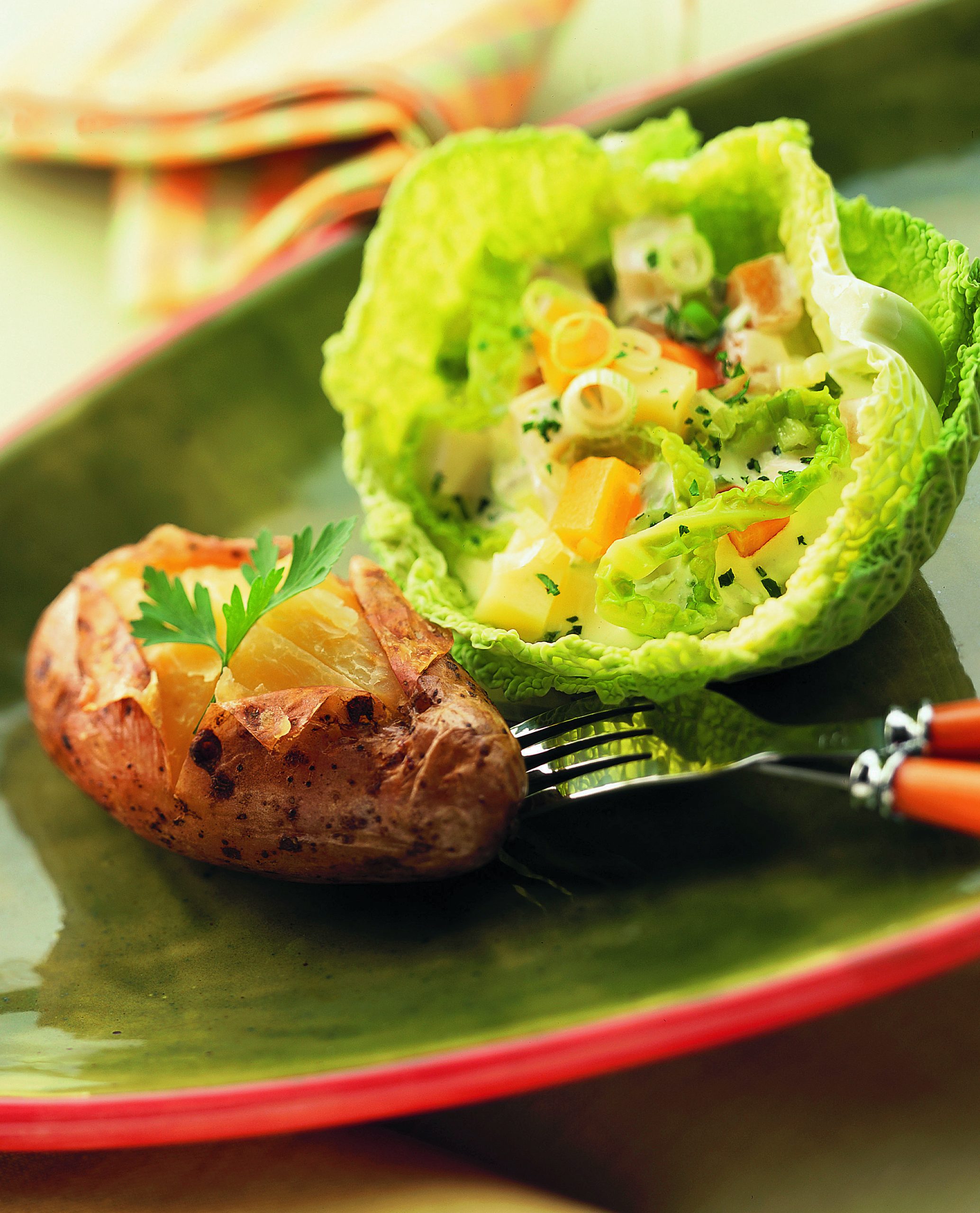 Baked Potatoes mit Gemüsetatar
