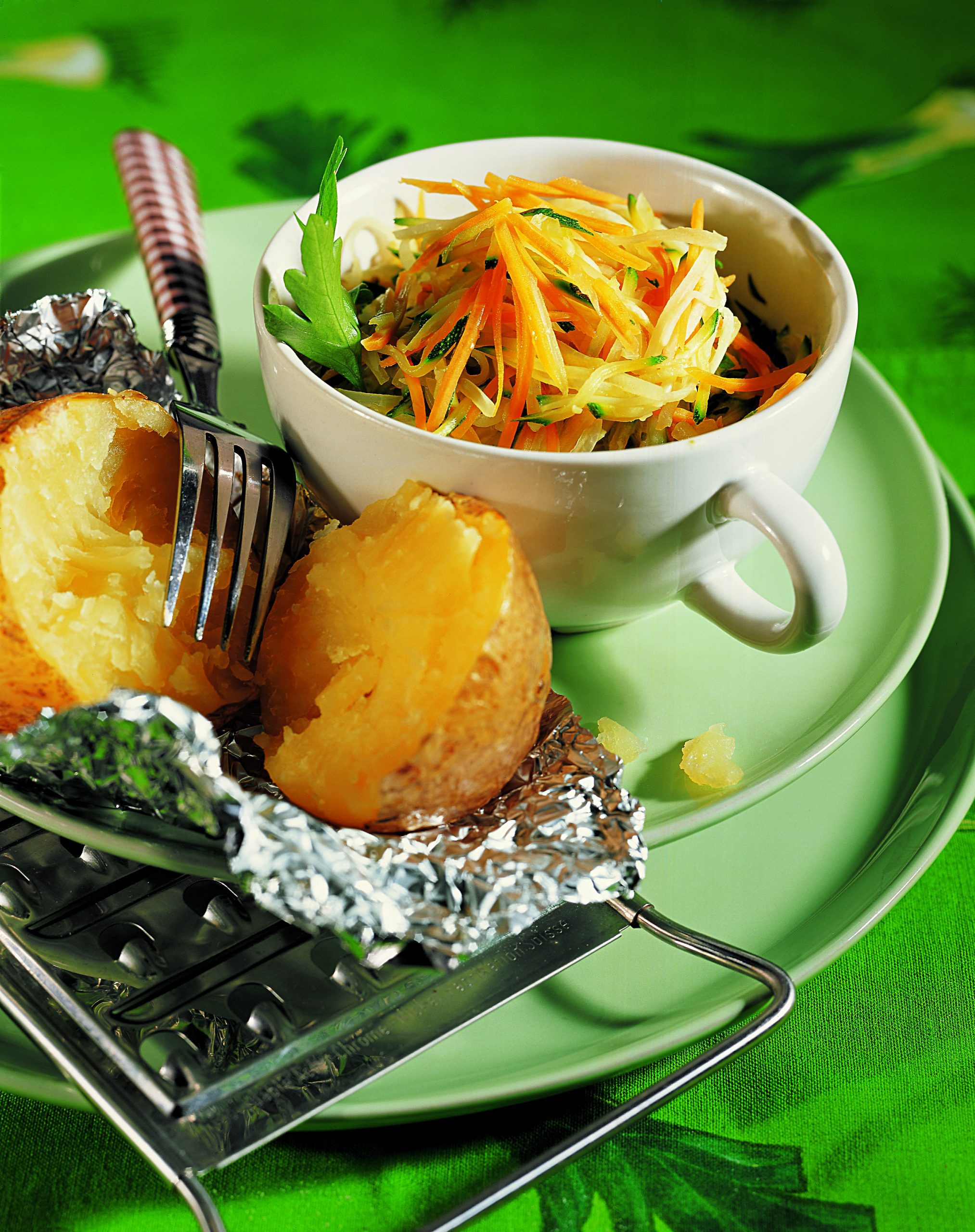 Baked Potatoes mit Raffel-Gemüse