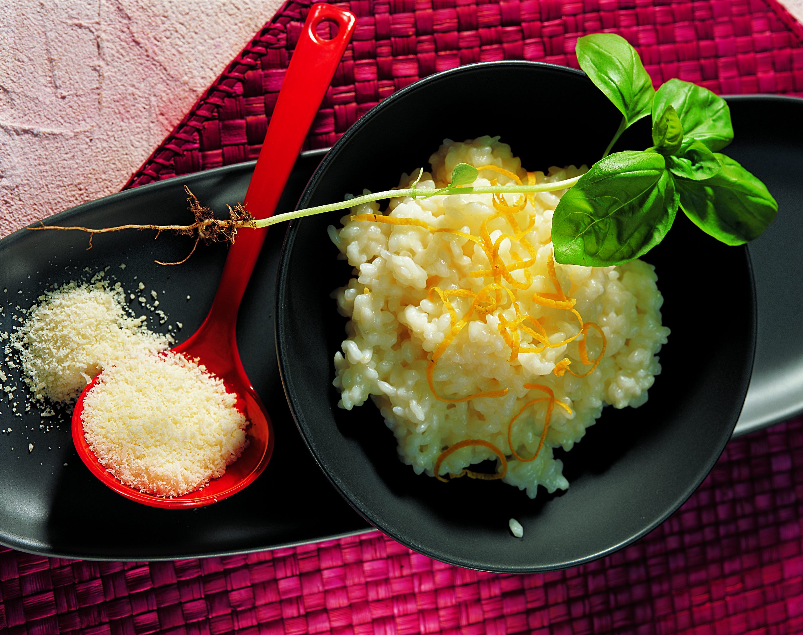 Basilikum-Zitronen-Risotto