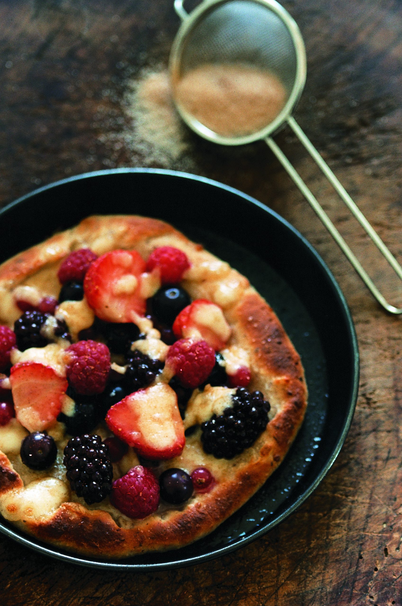 Pizzas aux petits fruits