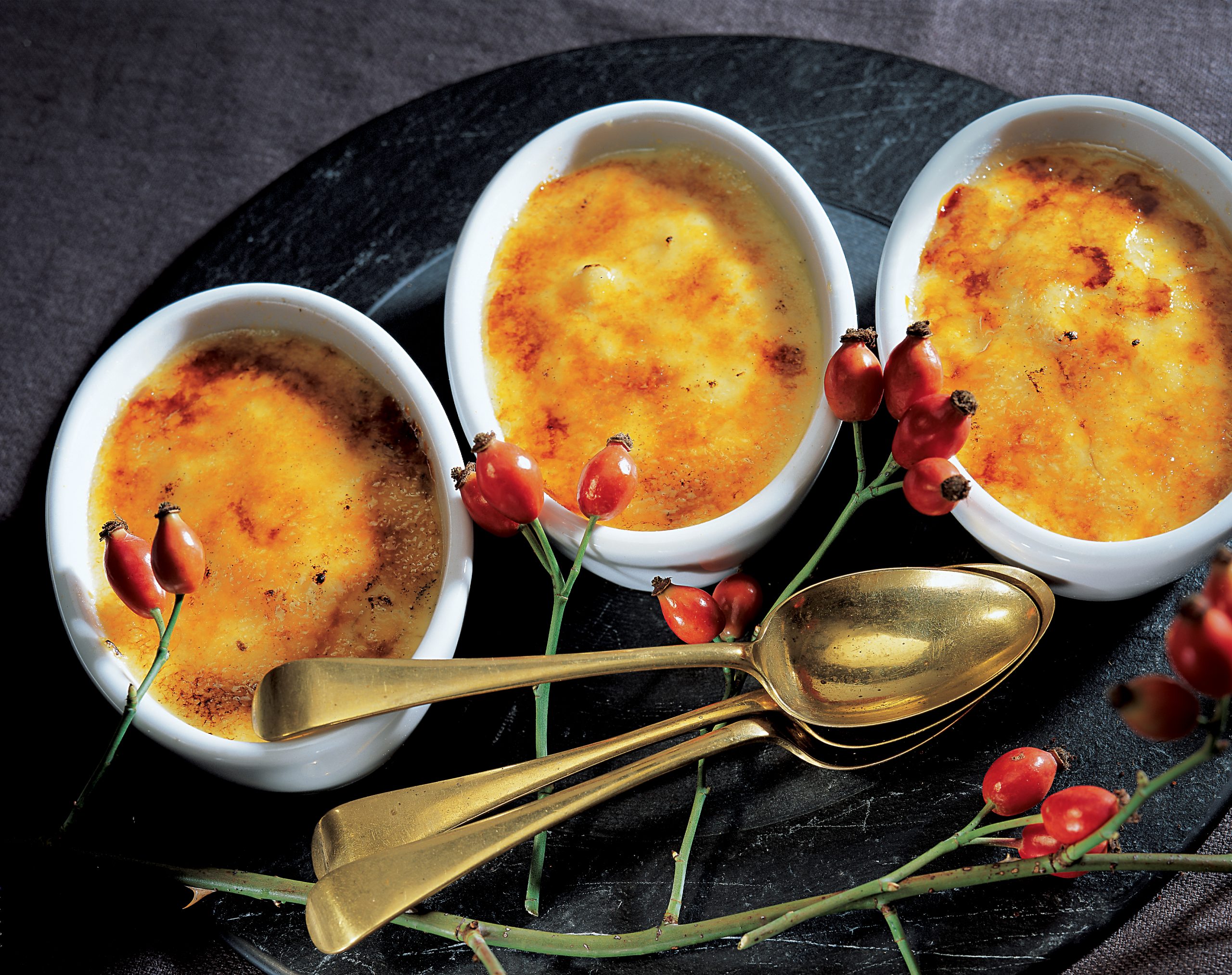 Créme brûlée aux poires