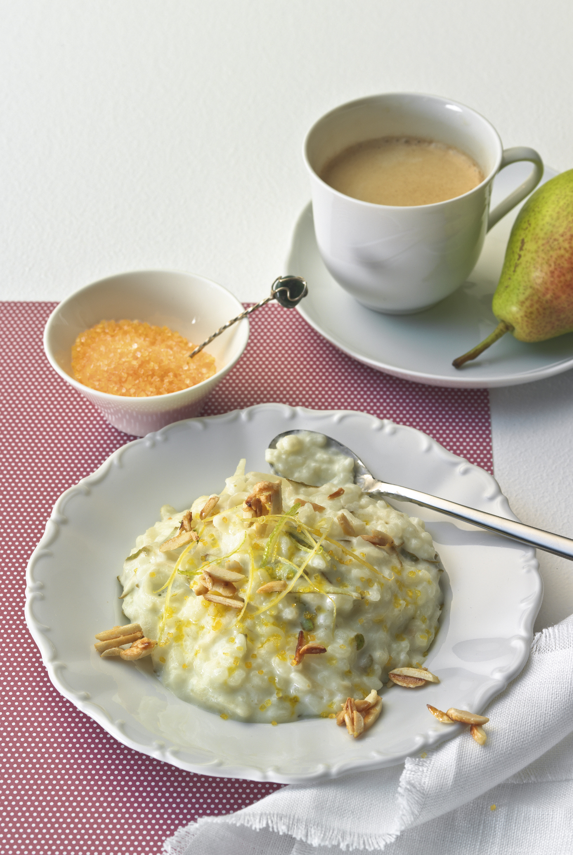 Riz au lait à la poire