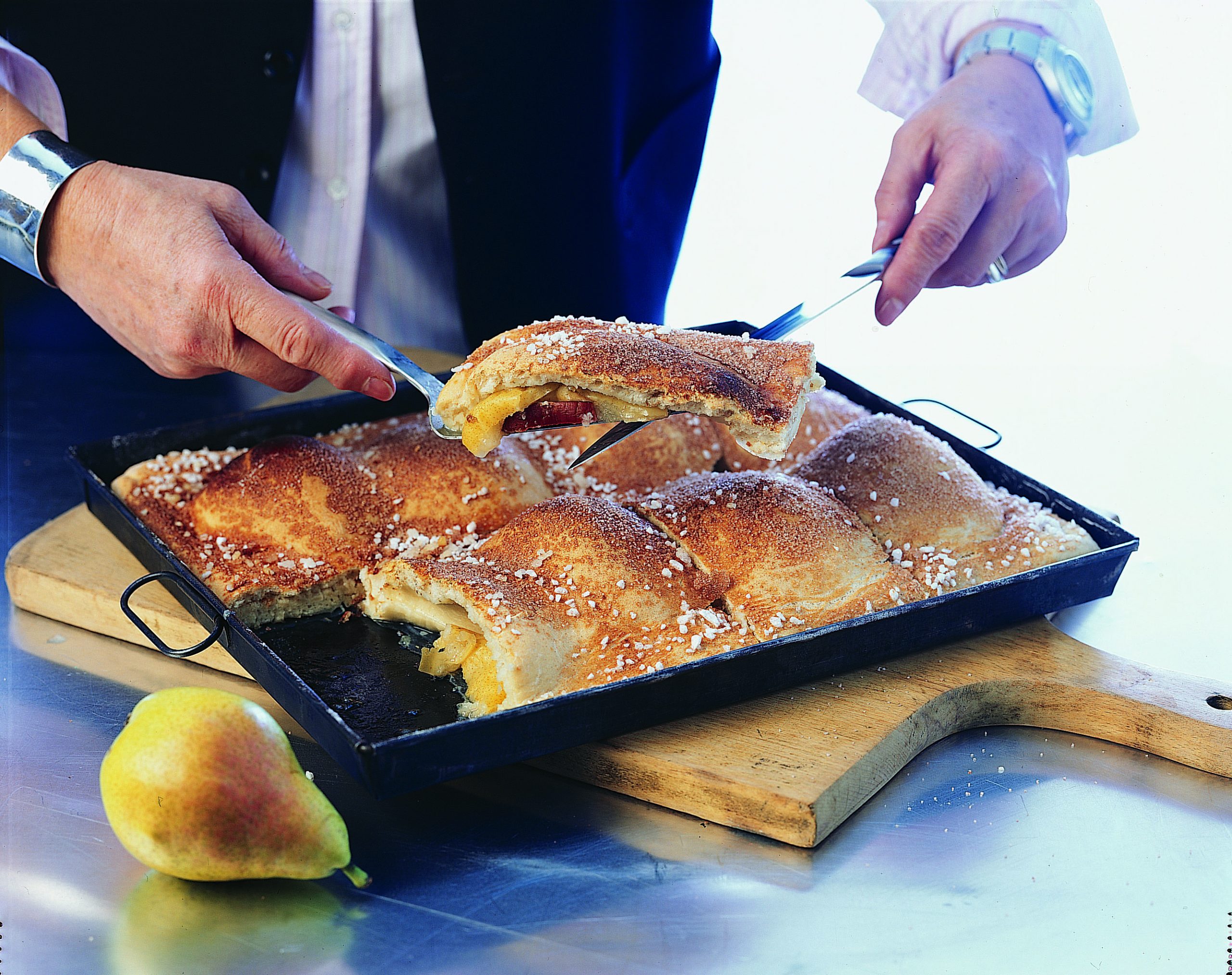 Birnen-Speck-Kuchen