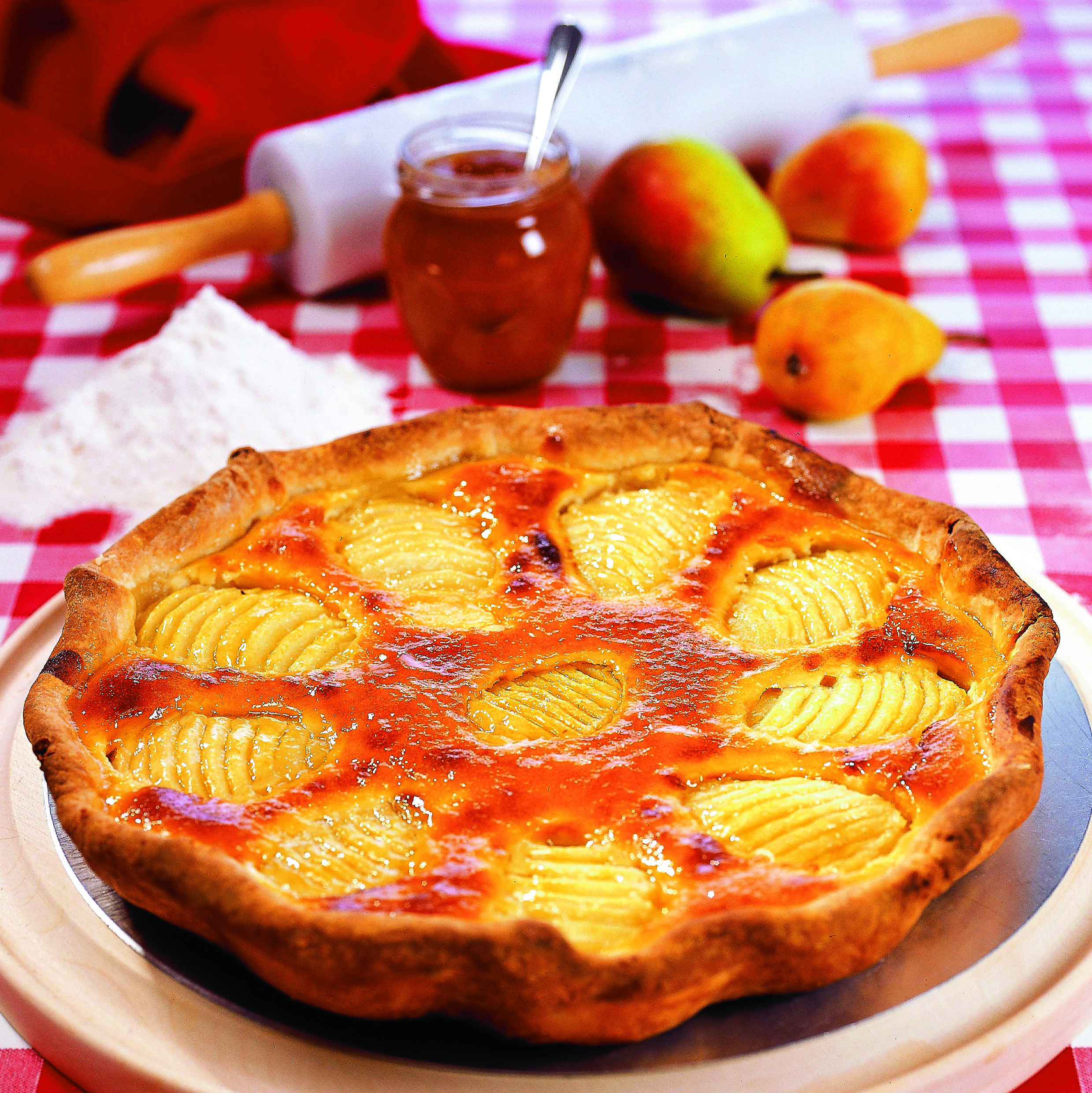 Tarte aux poires amandine