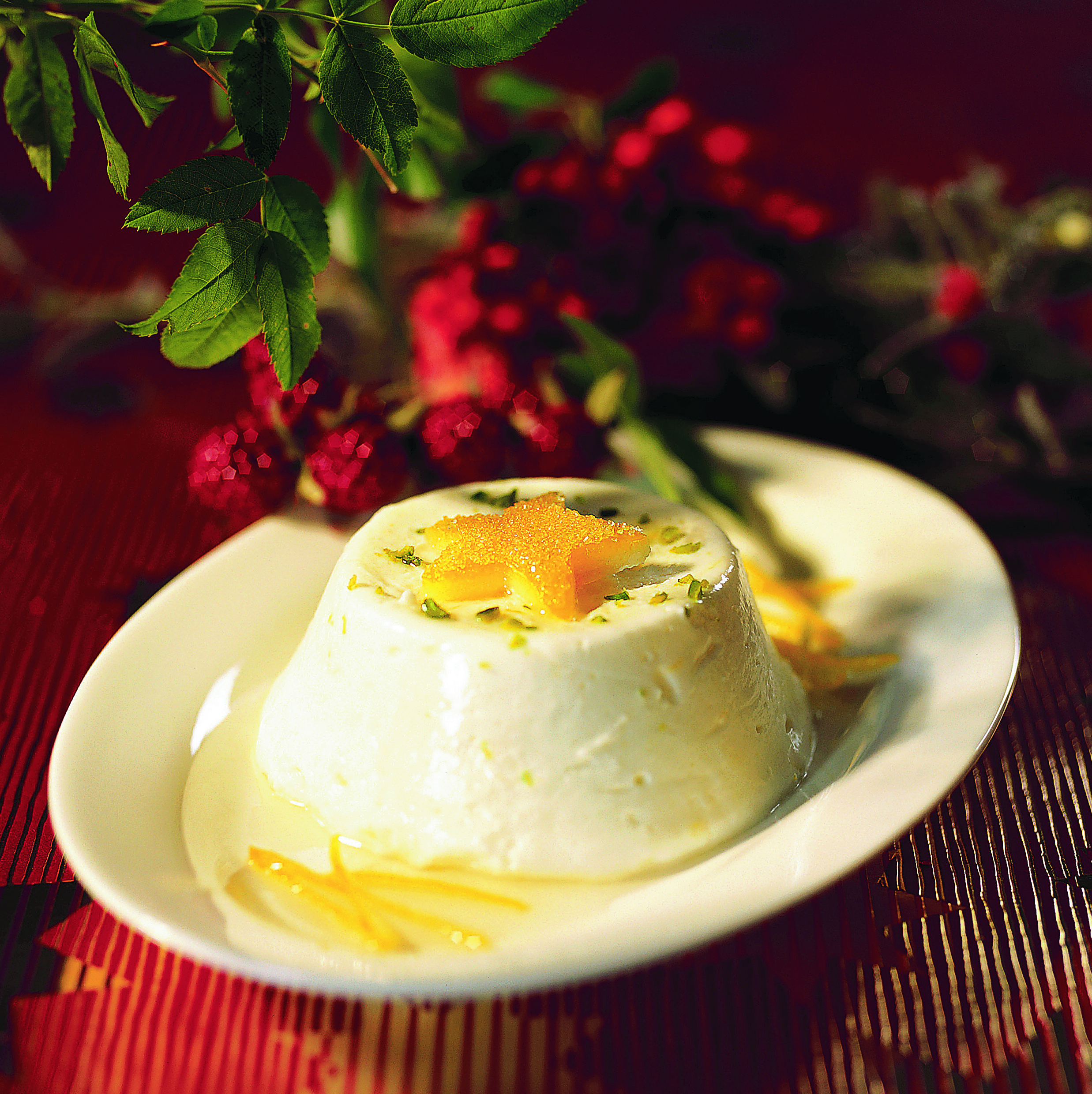 Timbales au blanc battu sauce cannelle-citron