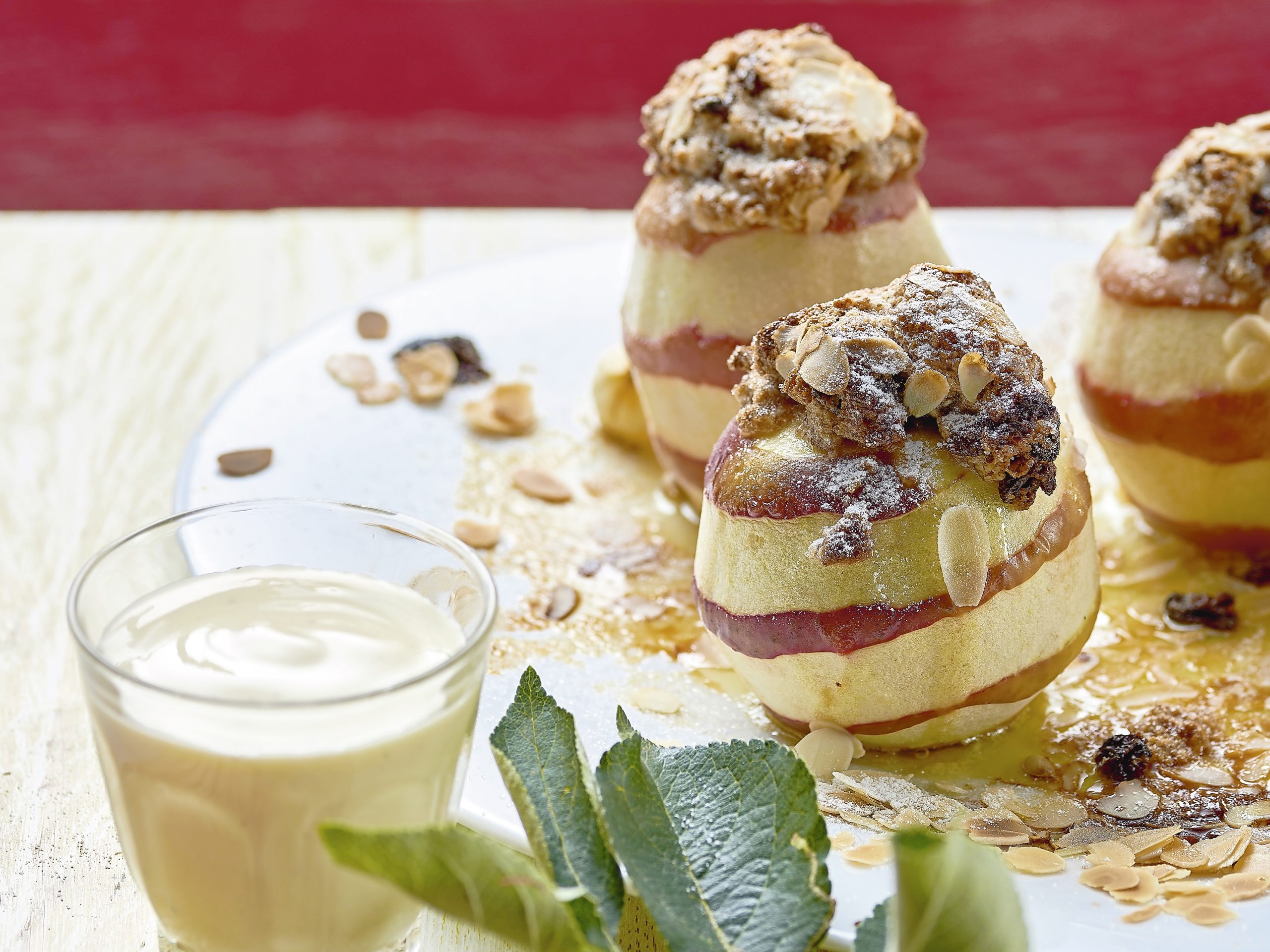 Bratapfel mit Vanille-Ingwer-Sauce