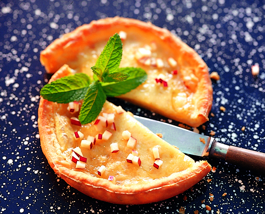 Tarte au fromage et au vin blanc