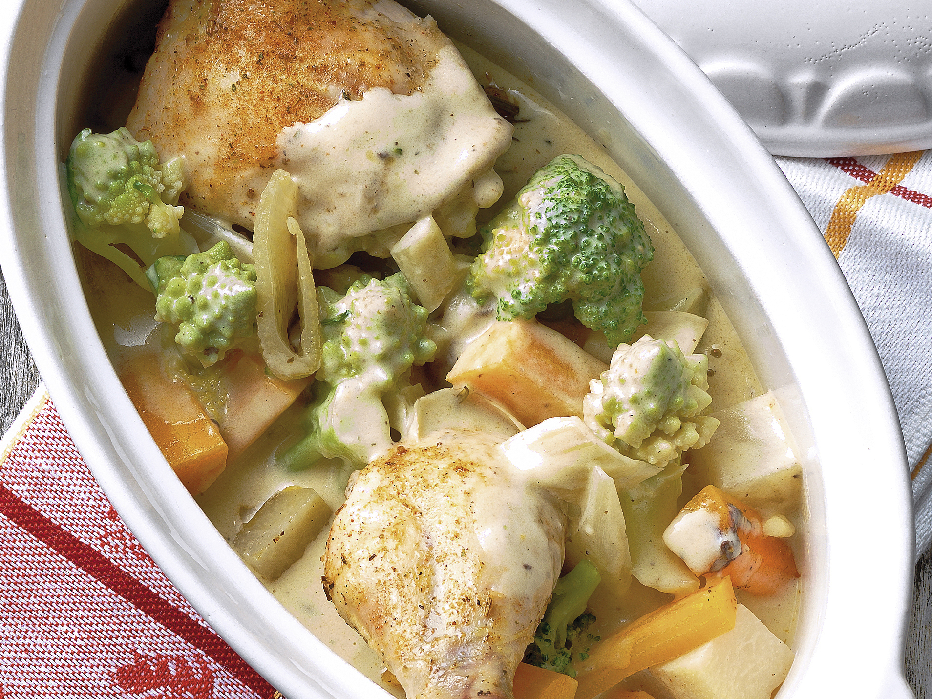 Bsoffnigs Huehn (poulet au vin)