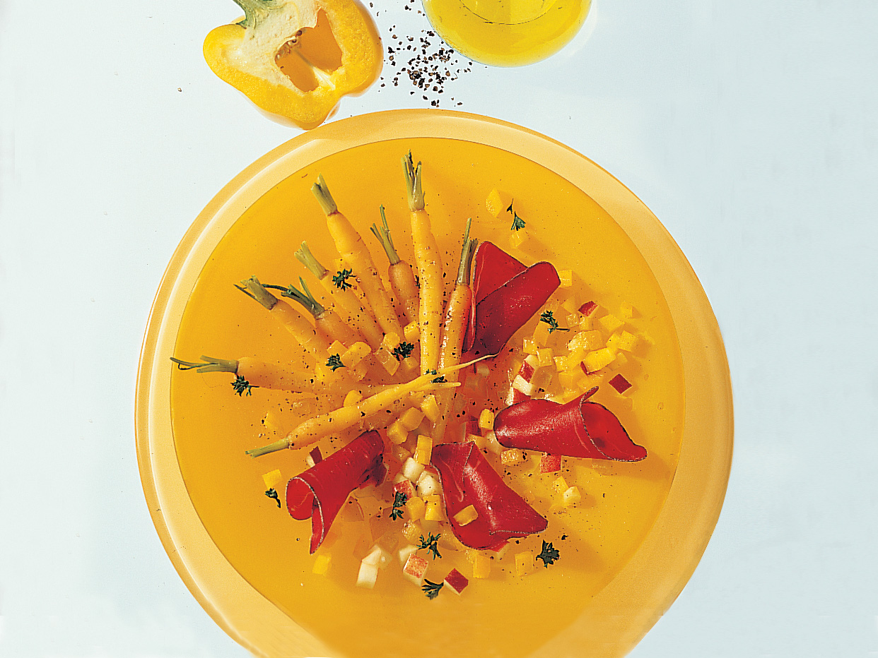 Bundrüebli an Apfel-Vinaigrette