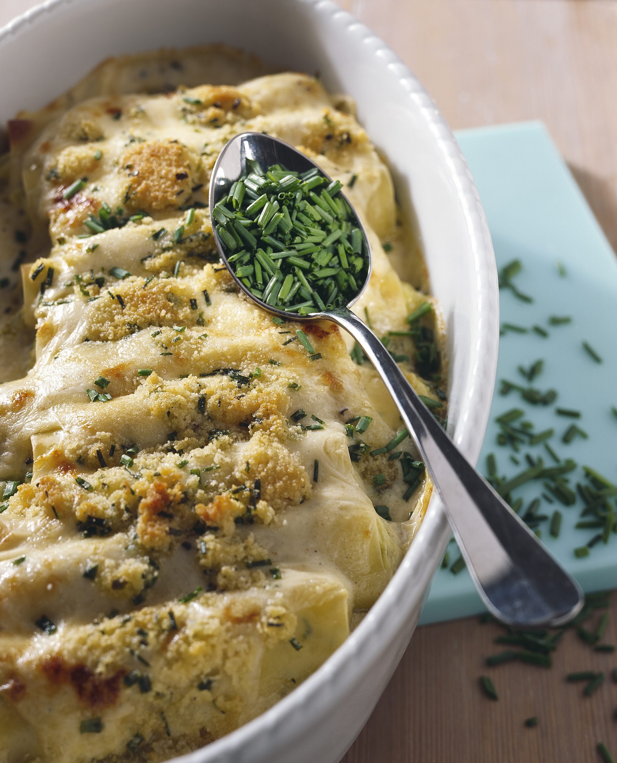 Cannelloni mit Frischkäse-Gschwellti-Füllung