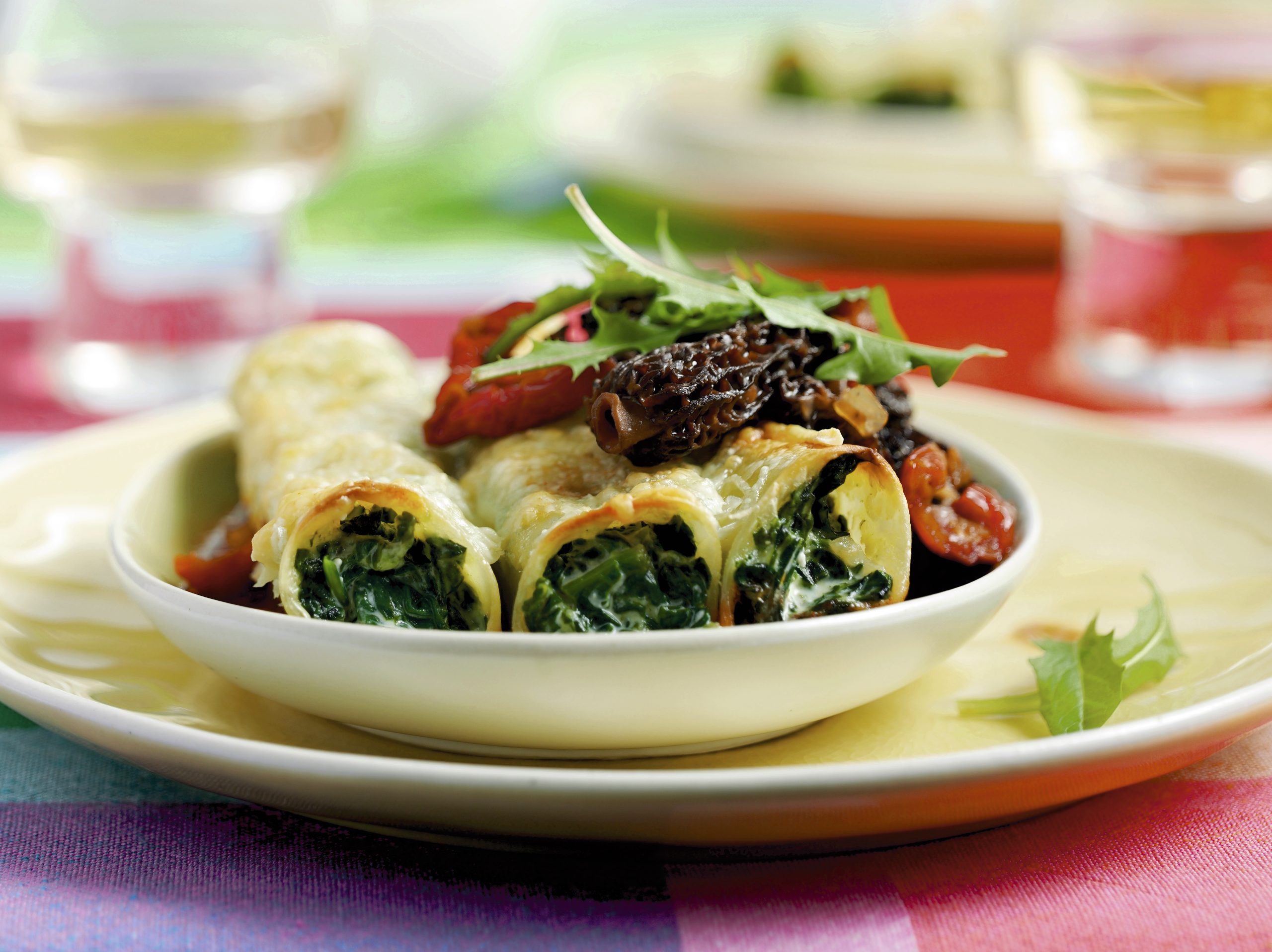 Cannelloni mit Wildkräuter-Ricotta-Füllung