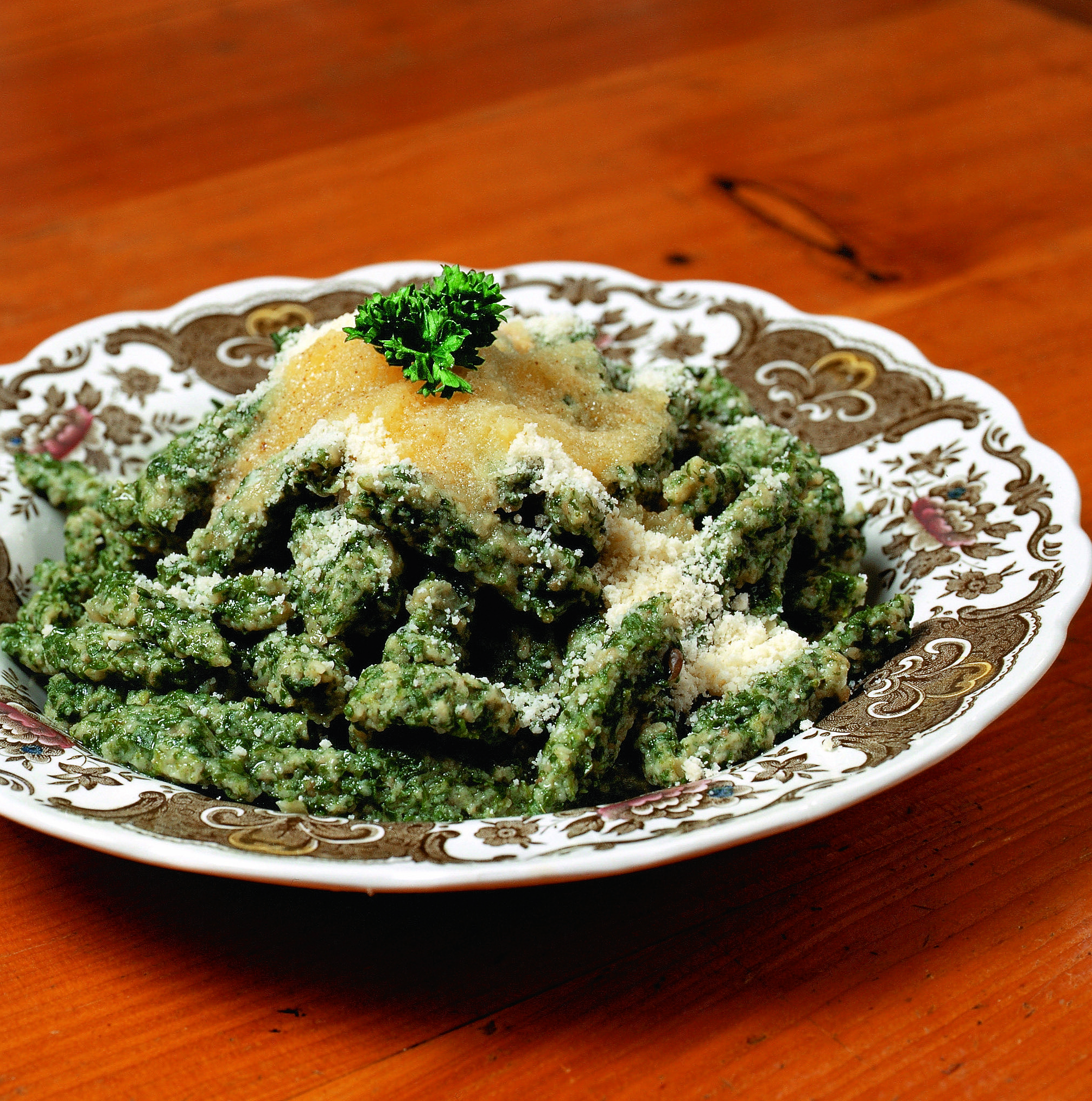 Capunet (Spinatspätzli)