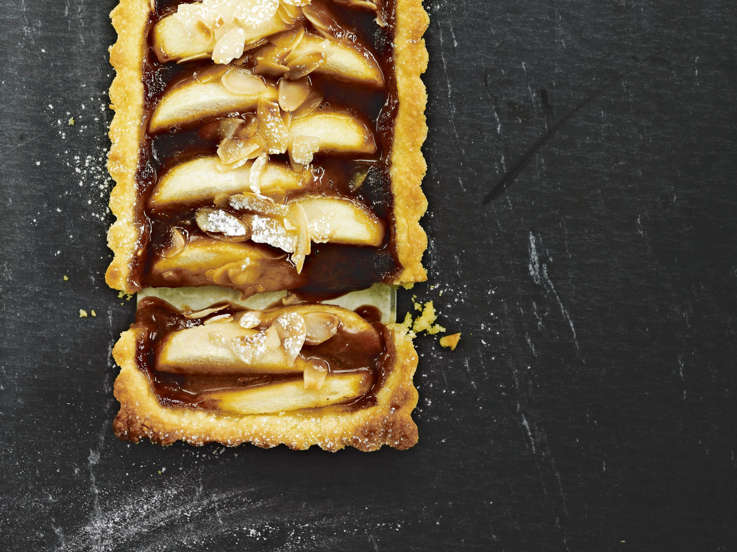 Caramel-Birnen-Tarte