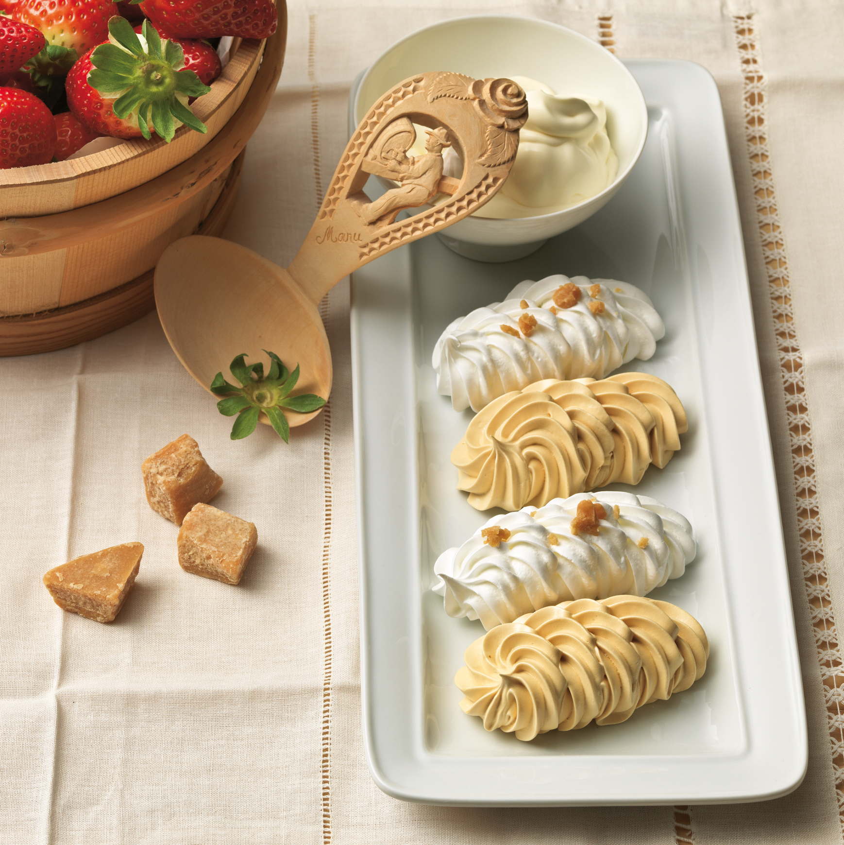 Meringues au caramel