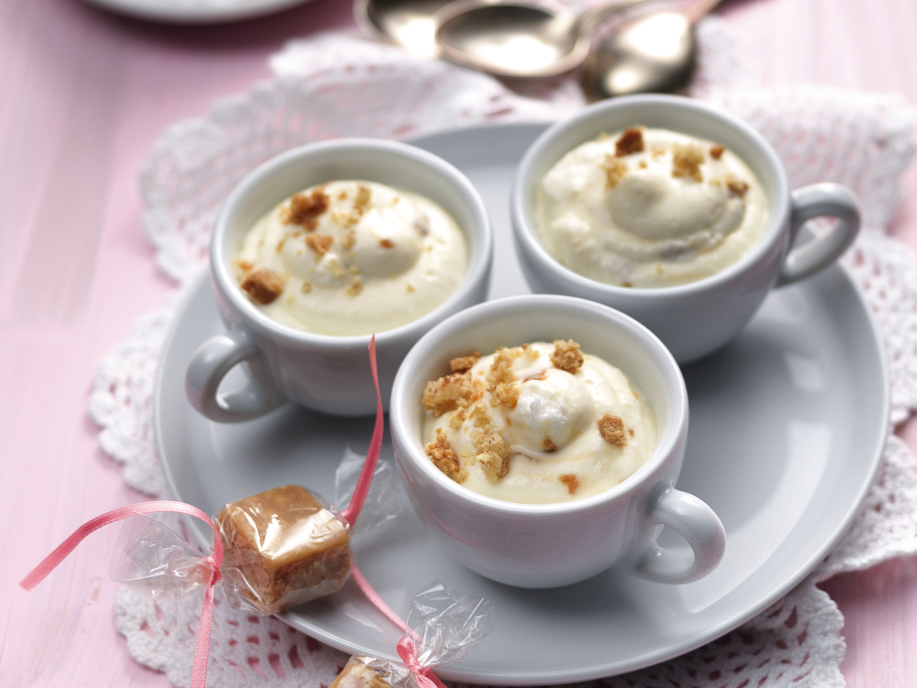 Séré au caramel et streusel