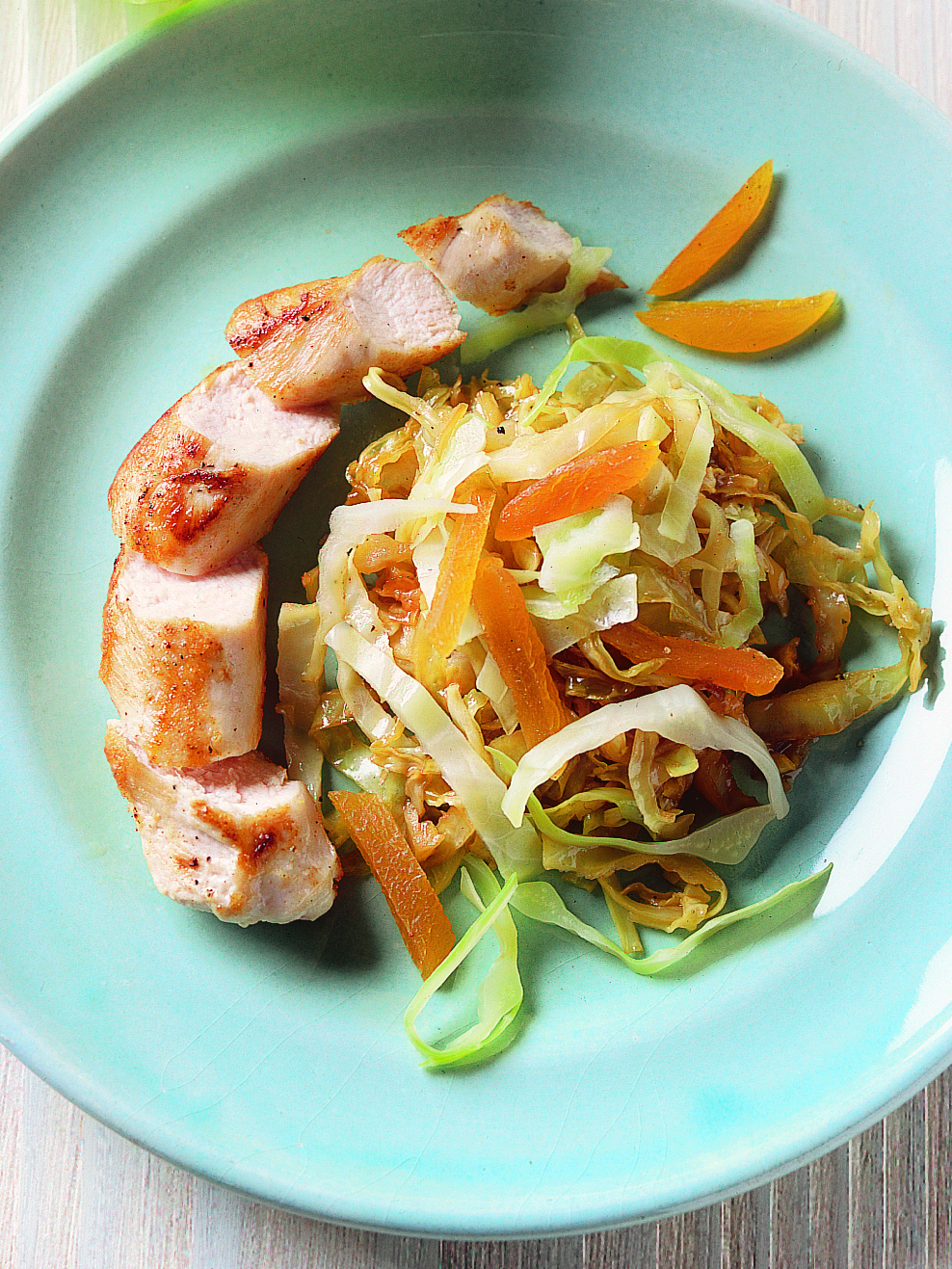 Lapin au chou caramélisé