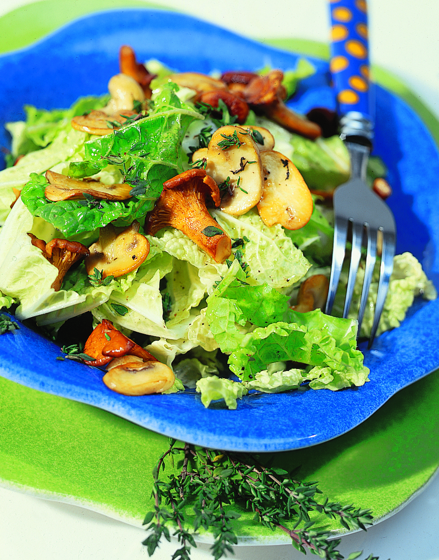 Salade de chou chinois et de champignons