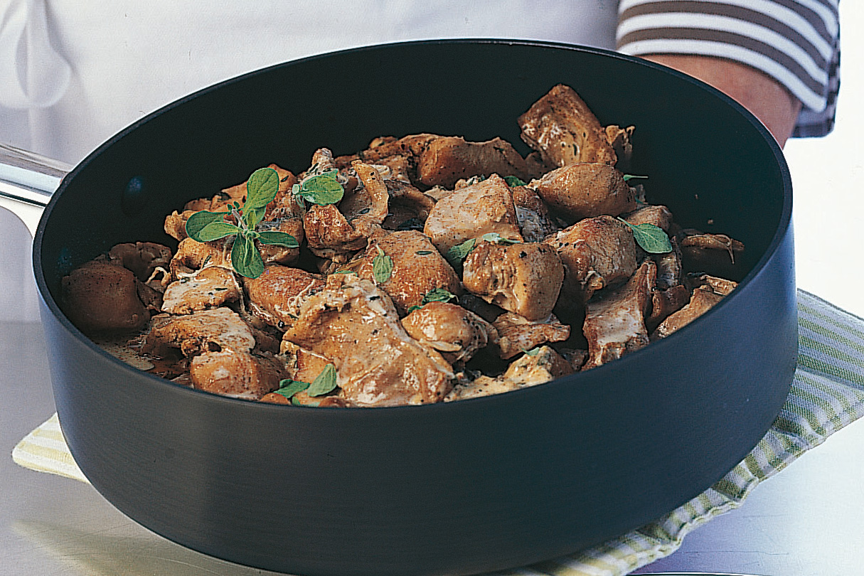 Coniglio alla panna (Kaninchenragout)