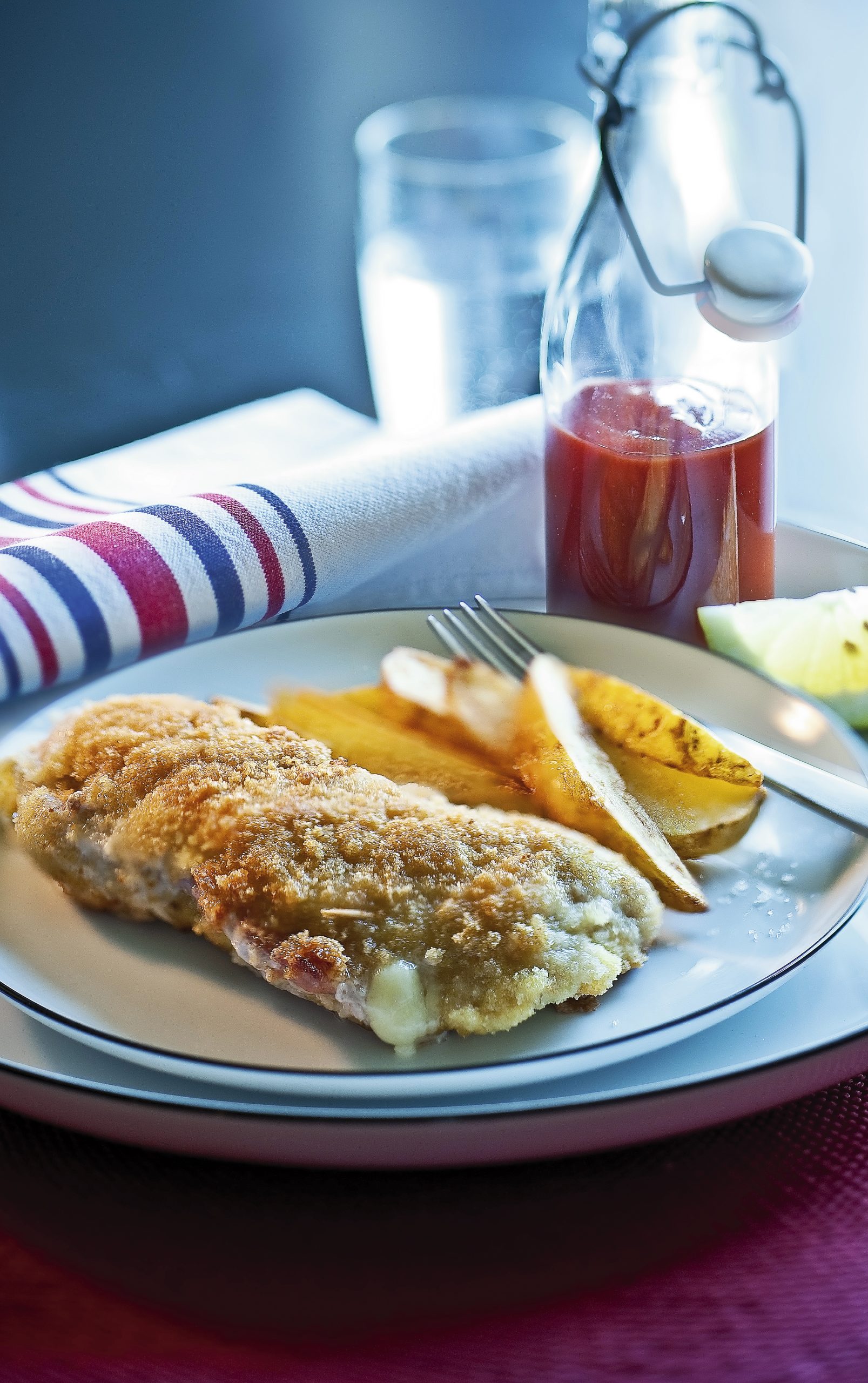 Cordon bleu mit Ketchup hausgemacht