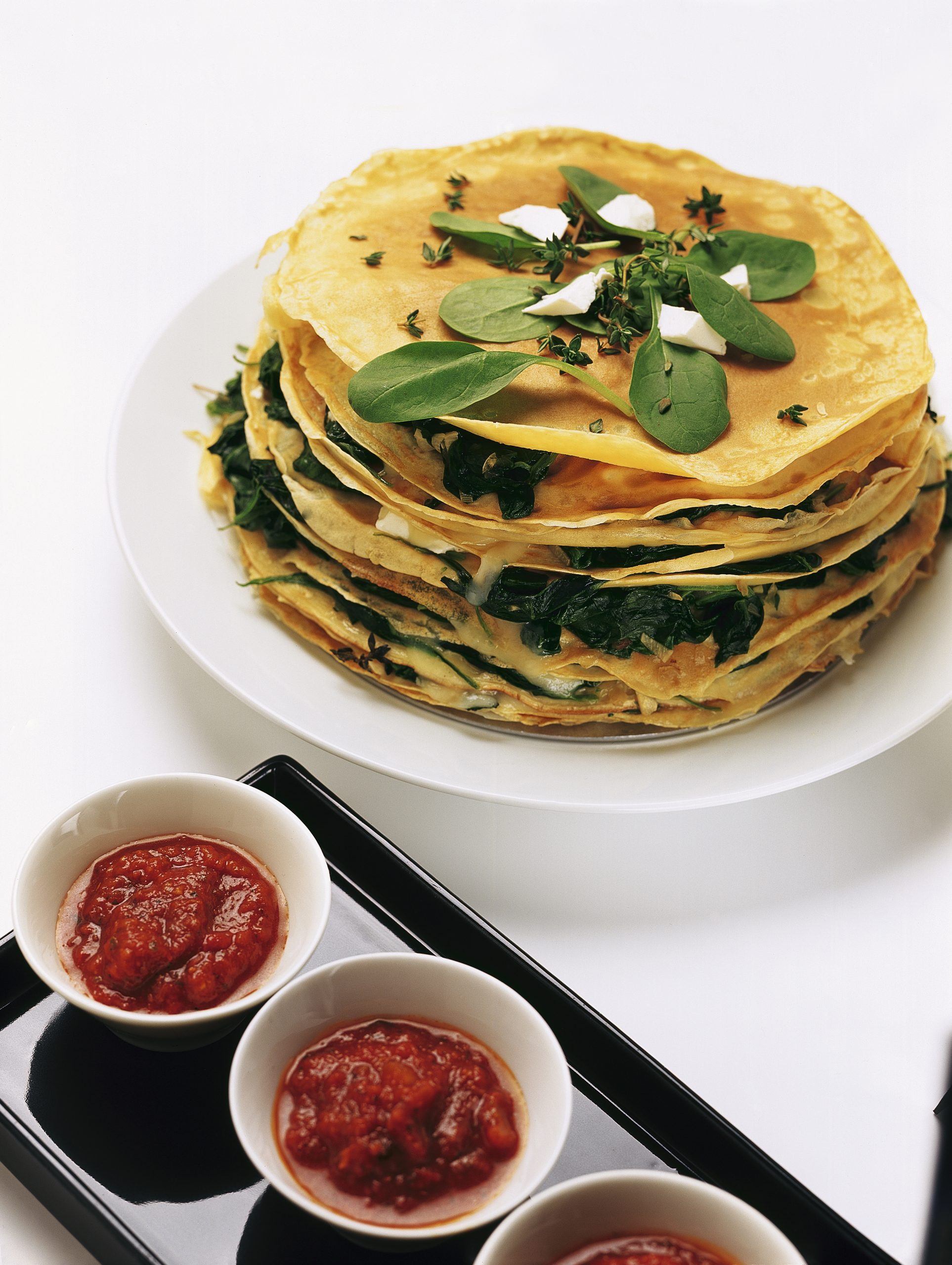 Crêpes-Spinat-Torte