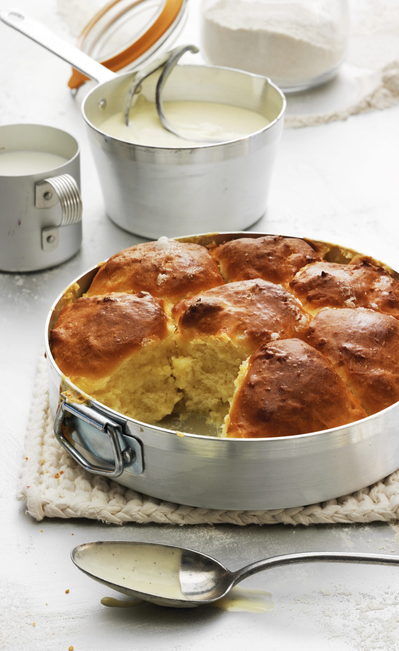 Brioche à la sauce vanille