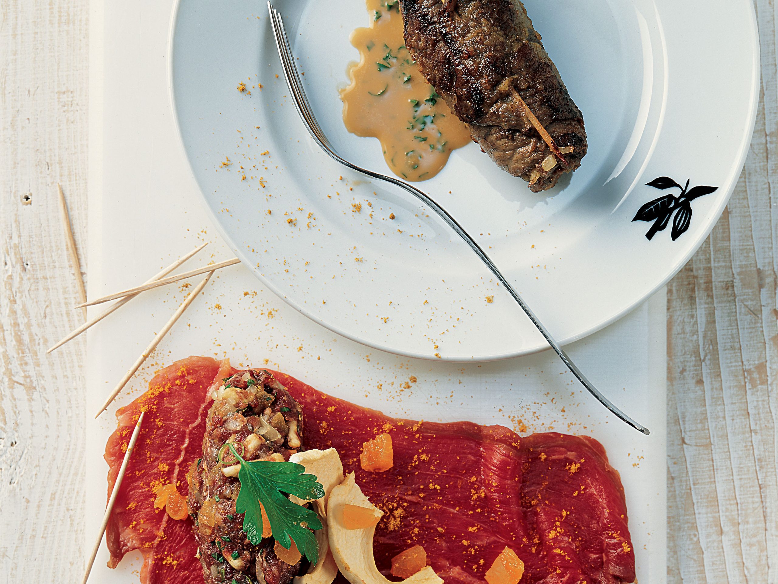 Dörrfrucht-Hackfleisch-Vögel