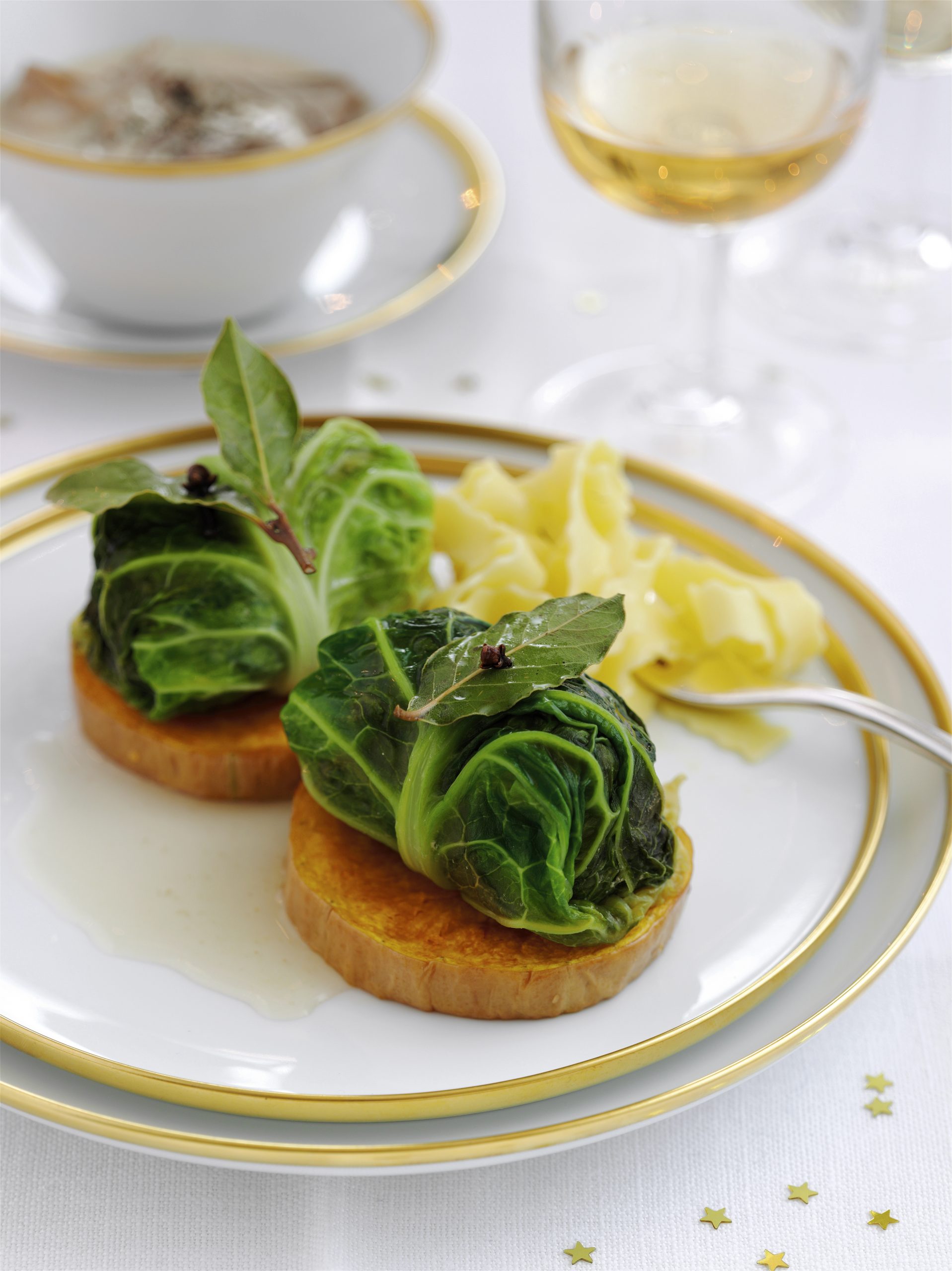 Paupiettes de chou au veau et à la courge
