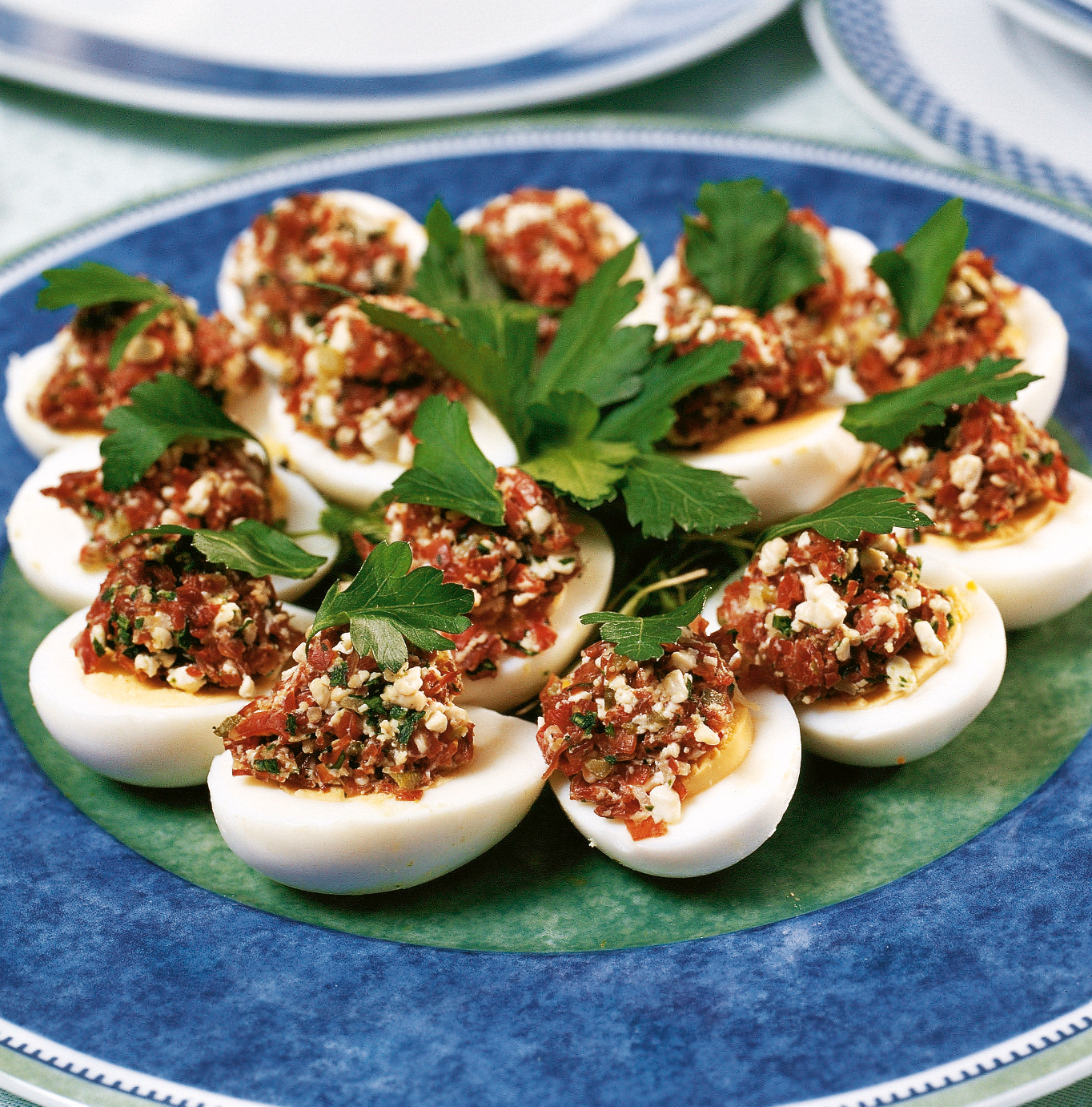 Eier mit Hobelfleisch-Tatar