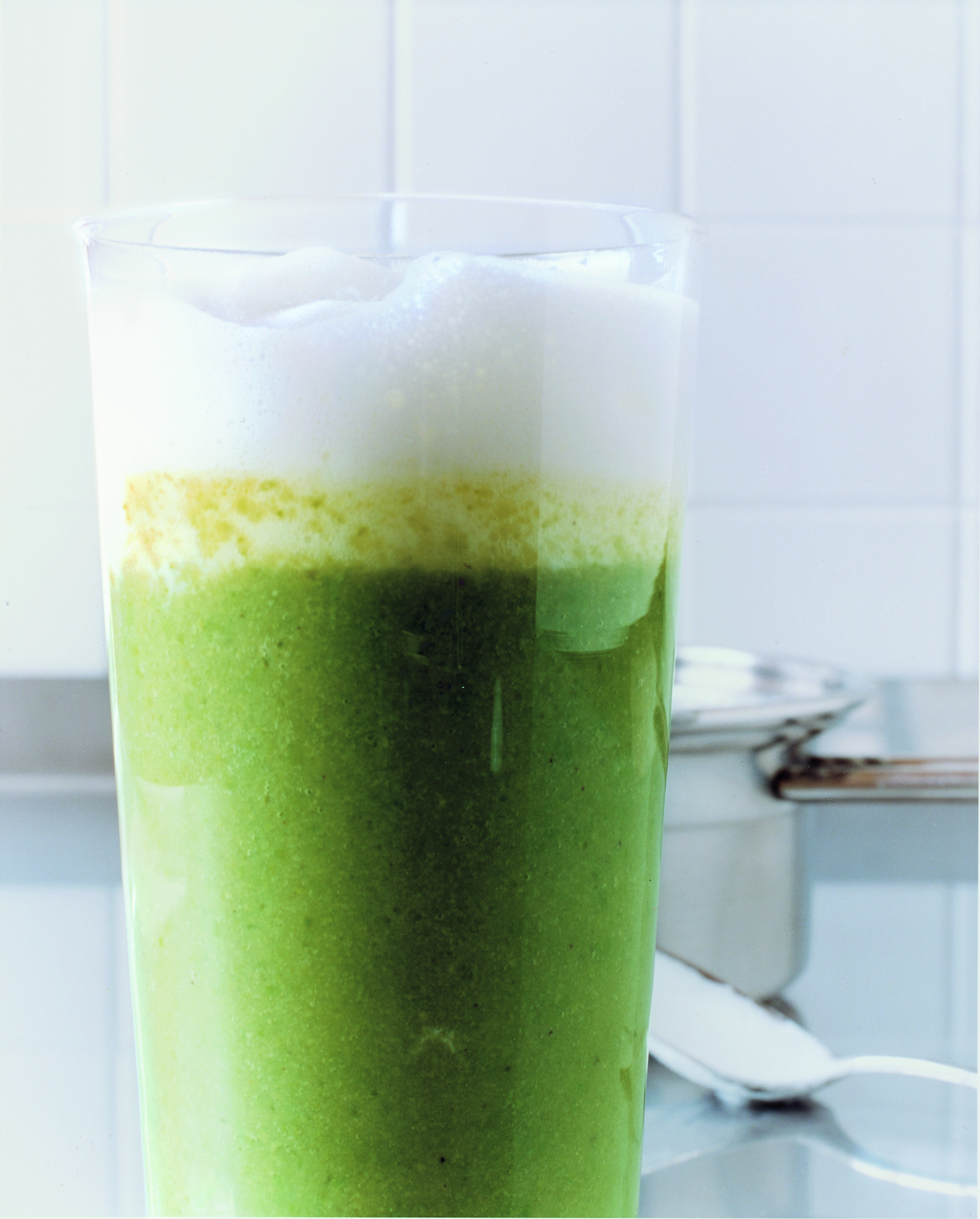 Cappuccino aux petits pois