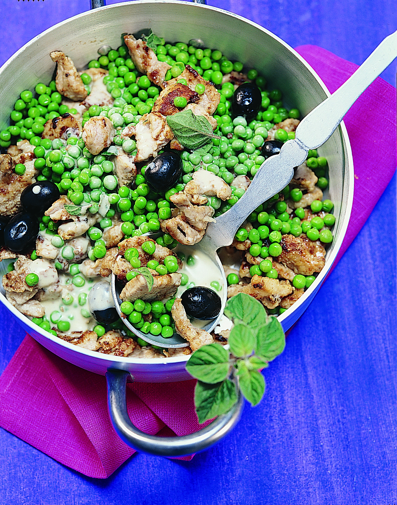 Emincé de veau aux petits pois