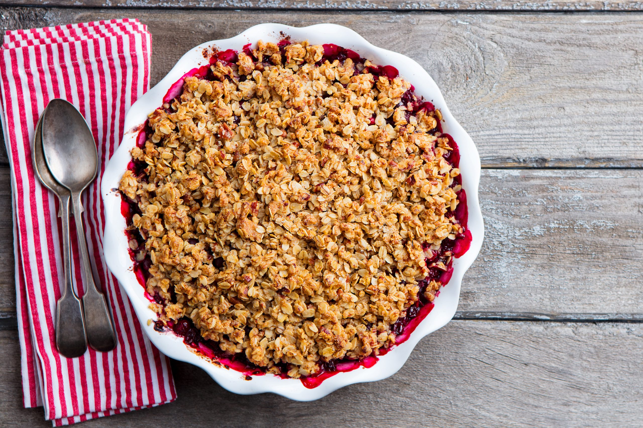 Crumble aux fraises