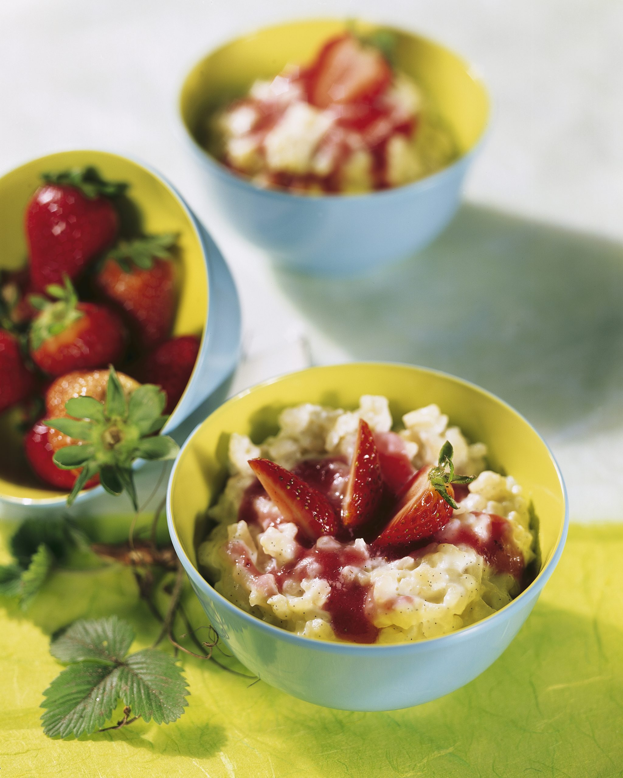 Riz au lait à la fraise