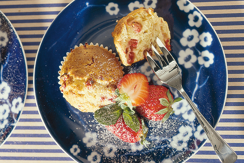 Muffins aux fraises