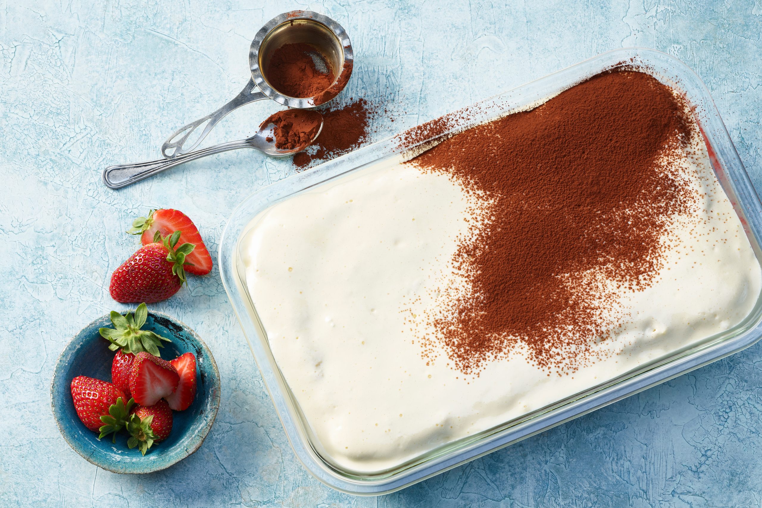Tiramisu aux fraises avec génoise maison
