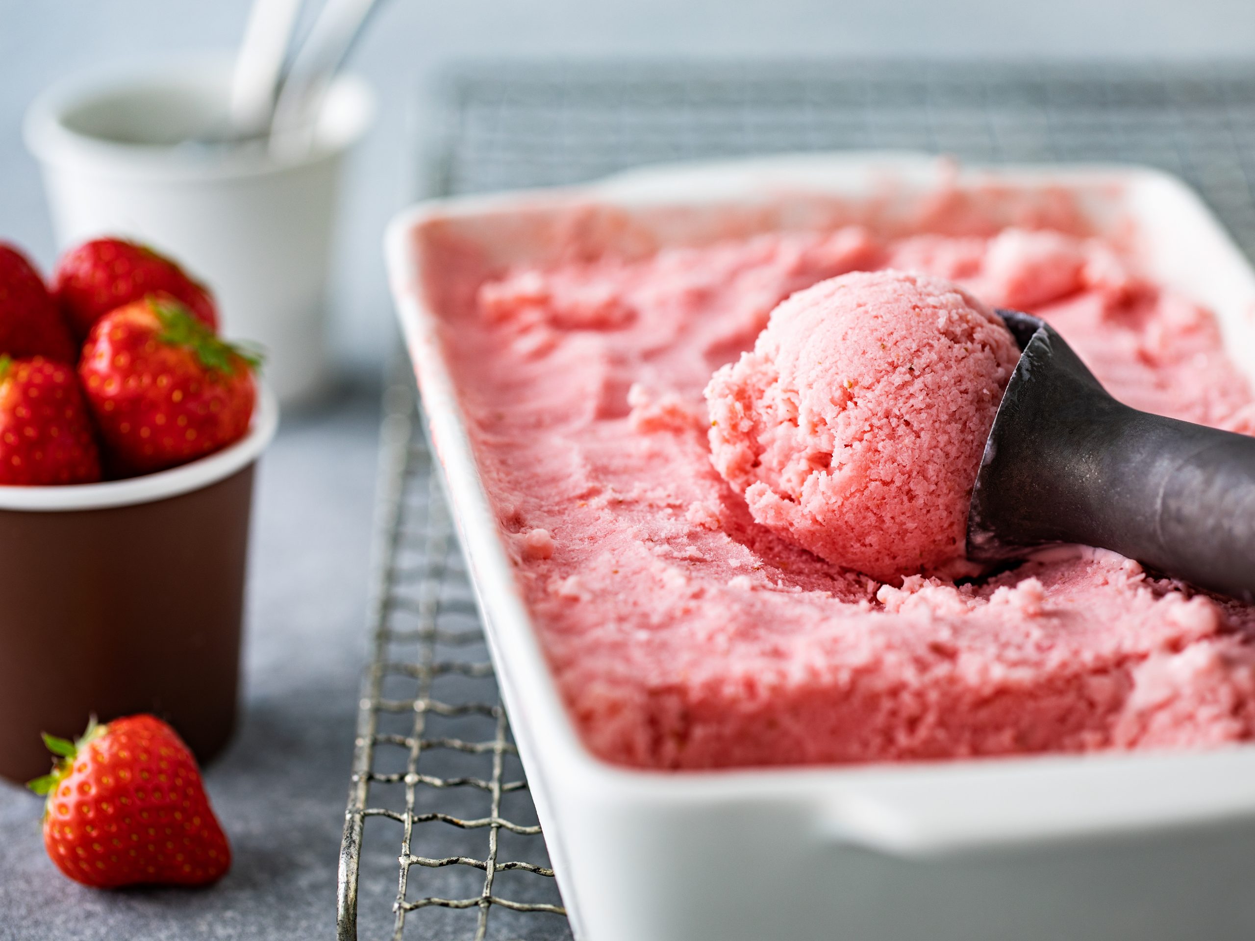 Glace à la fraise