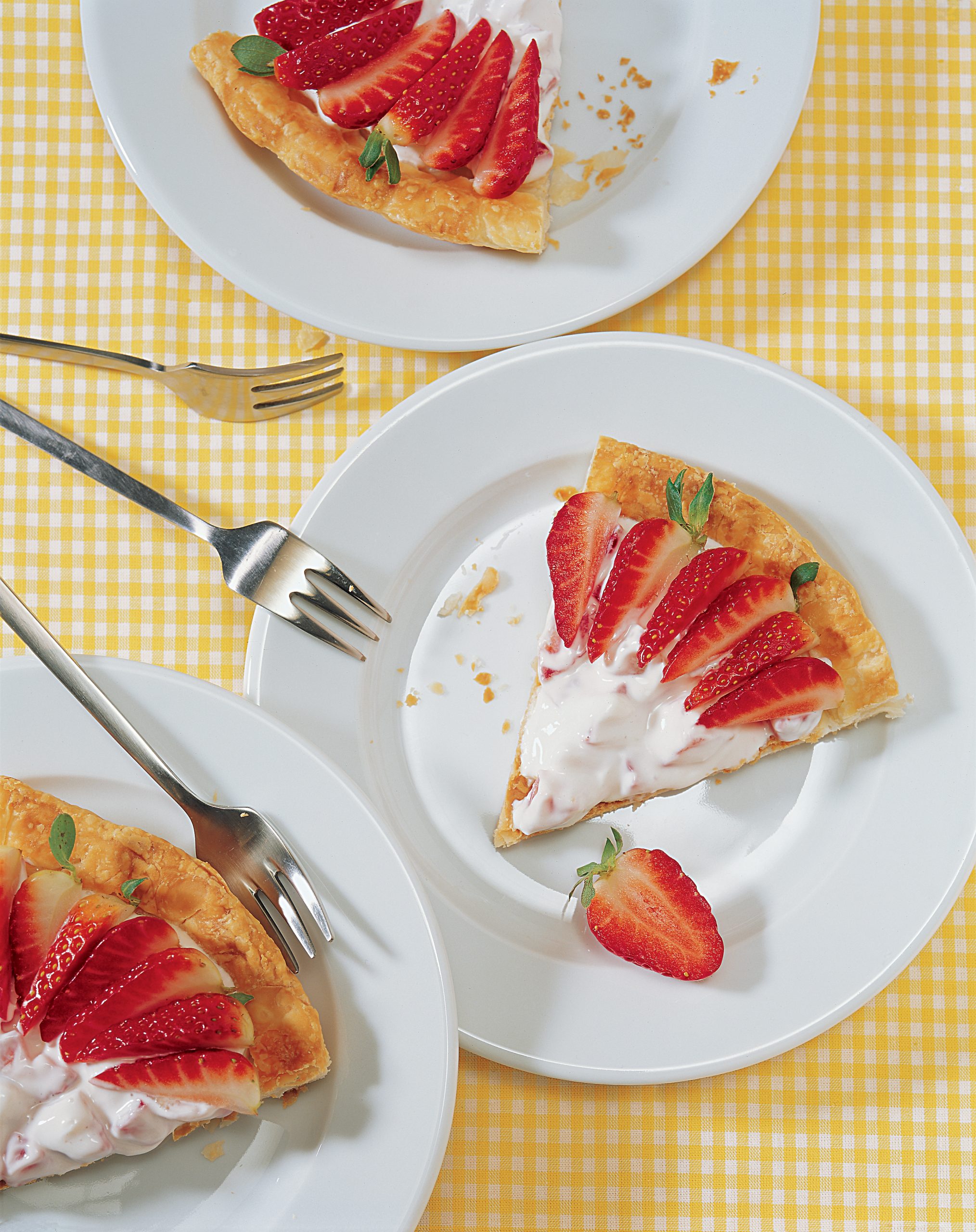 Tarte aux fraises et au séré maigre